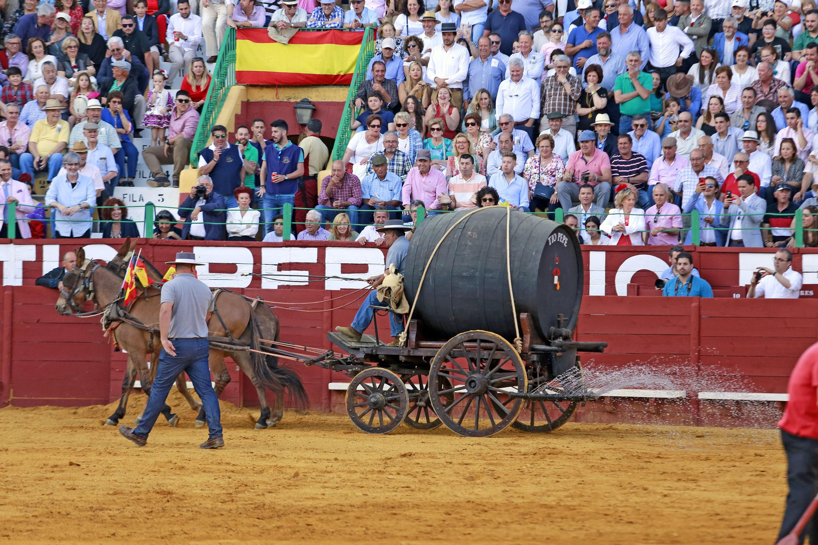 Corrida de Rejones en la plaza de Toros de Jerez