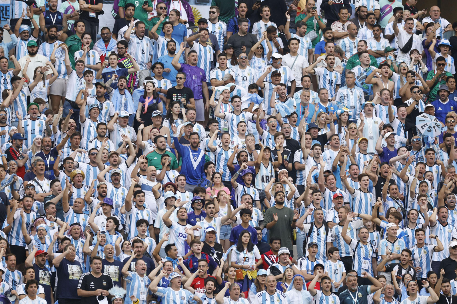 Las imágenes del Artentina - Arabia Saudí en el Mundial de Qatar