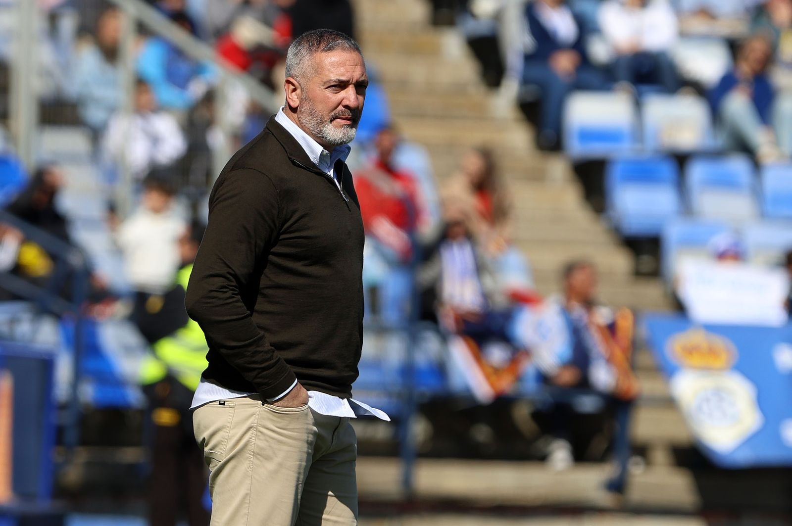 Arzu en la banda del Nuevo Colombino.