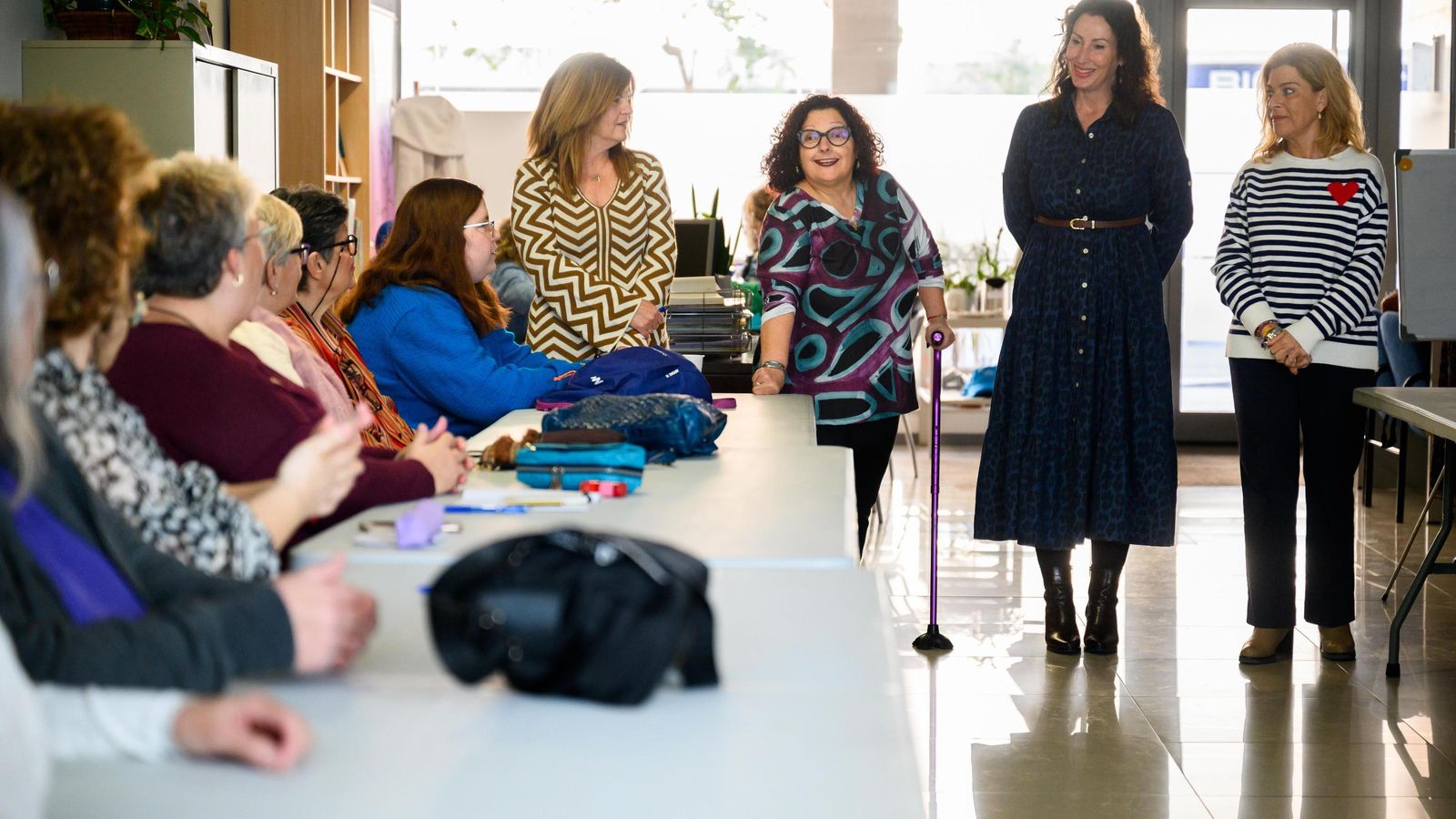 María del Mar Vázquez estuvo acompañada de la concejala Paola Laynez.