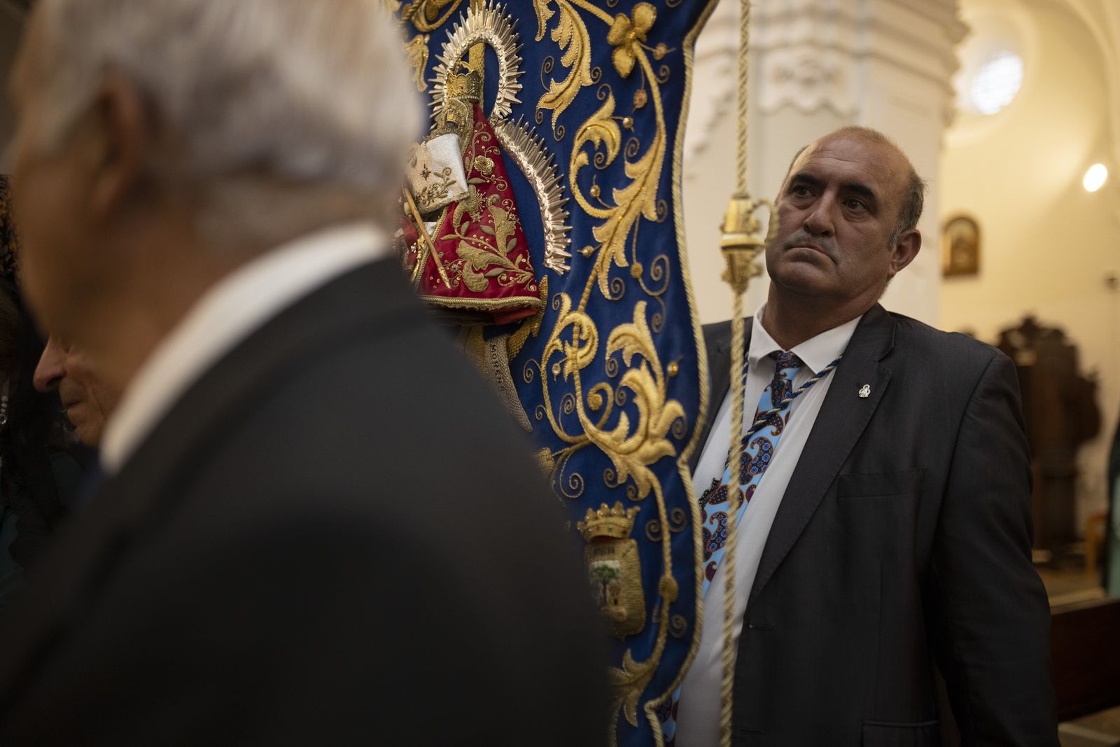 Imágenes de la procesión de la Virgen de la Cinta por el centro de la ciudad