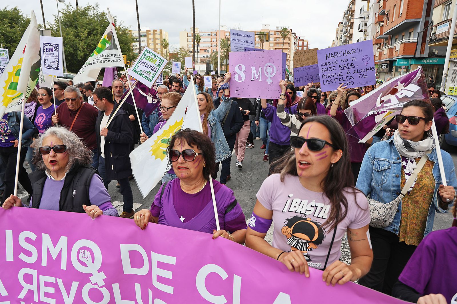 8M: Las fotografías de la manifestación del Día de la Mujer