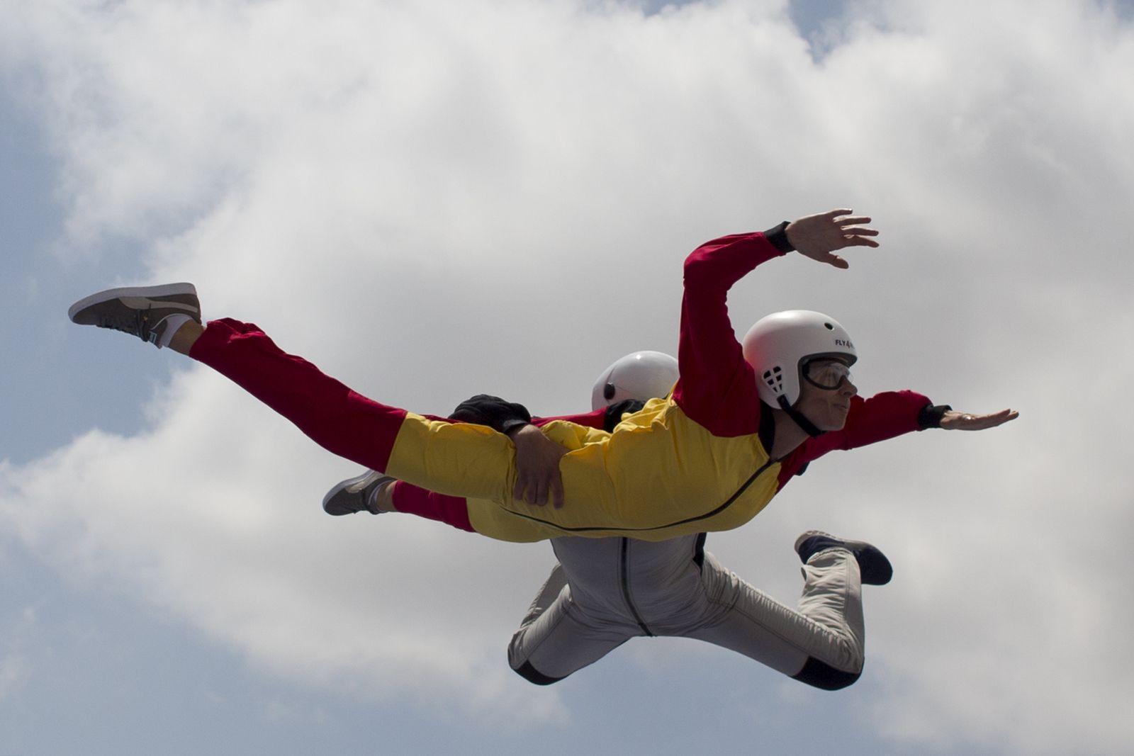 Las fotos del simulador de paracaidismo al aire libre en Campillos