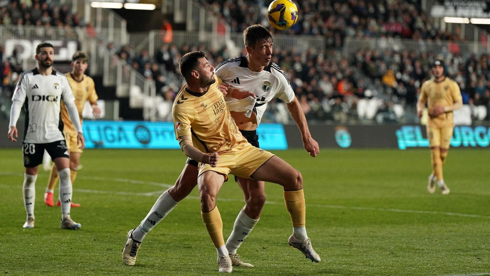 El Burgos-Málaga CF, en fotos