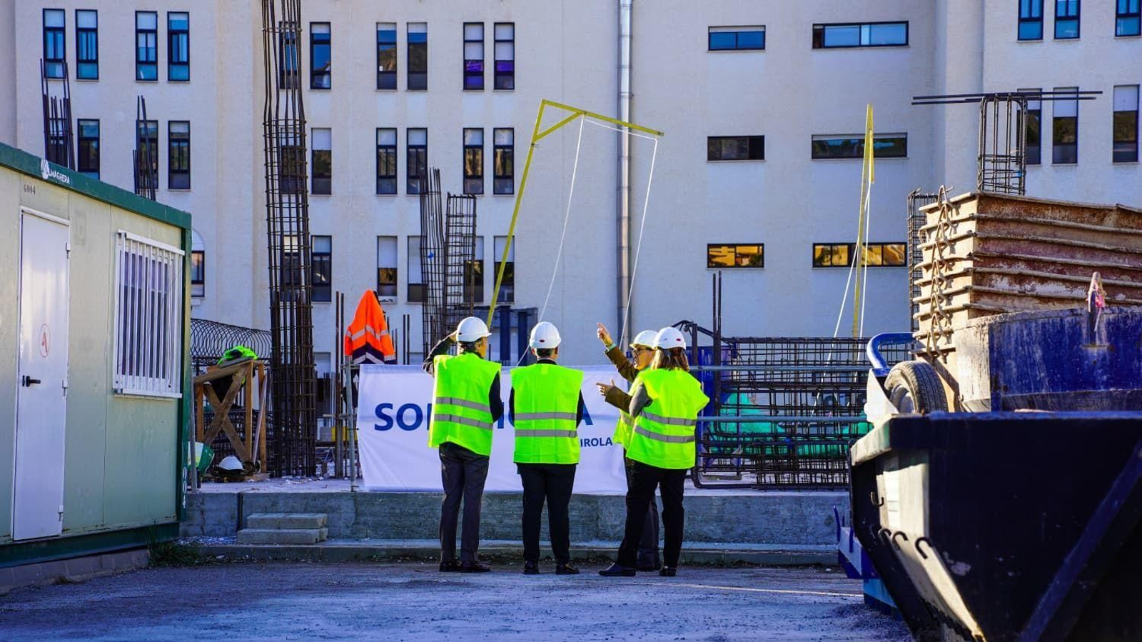 Las obras en la estructura del nuevo edificio del Hospital Santa Ana de Motril