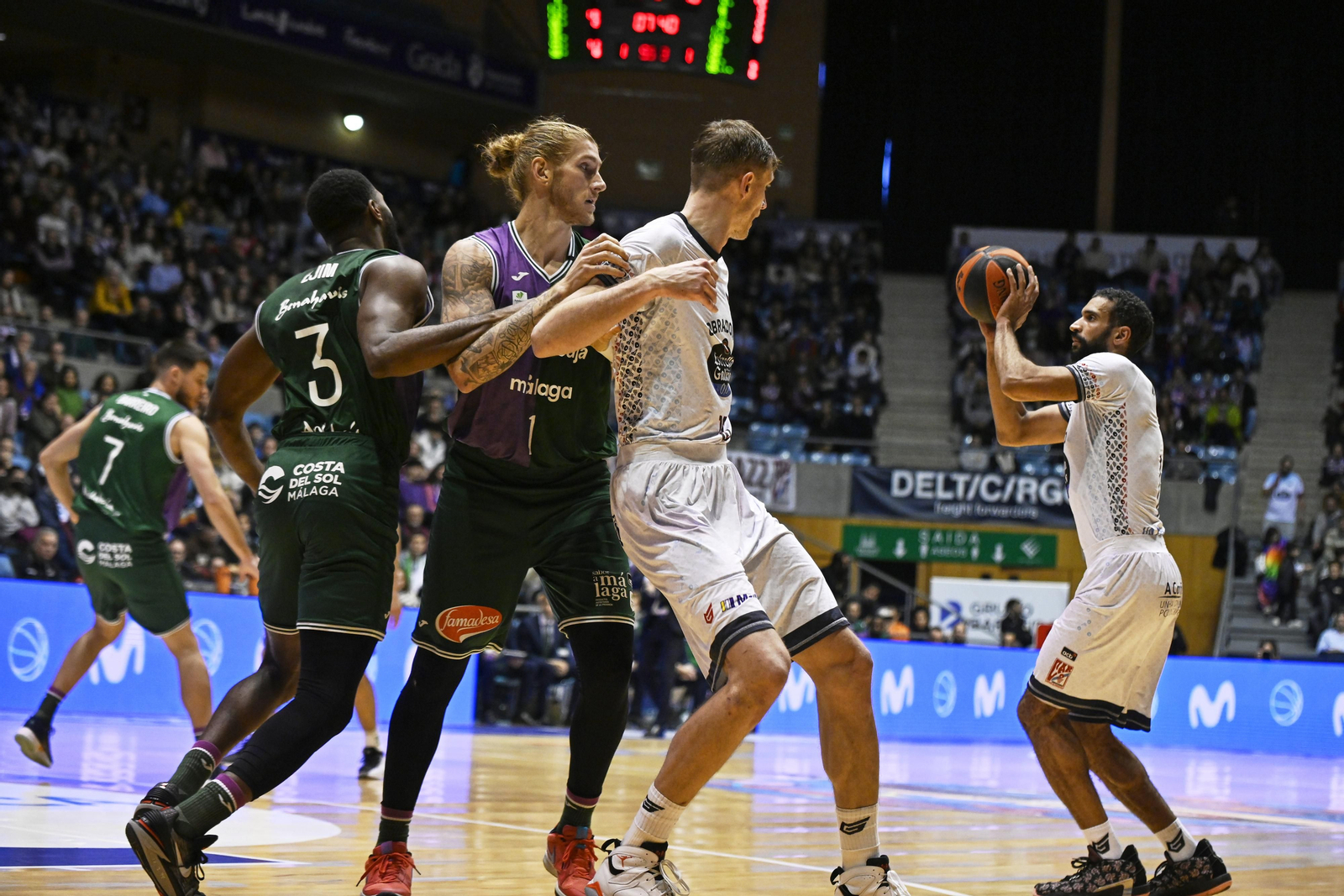 El Obradoiro-Unicaja, en fotos