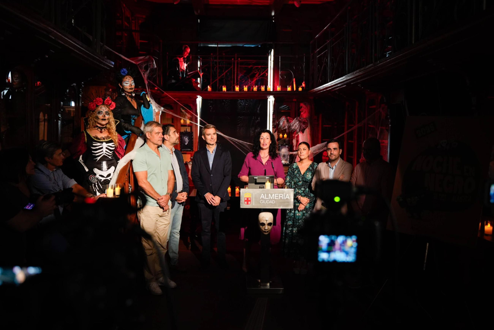 Presentación de la Noche en Negro de Almería, en imágenes