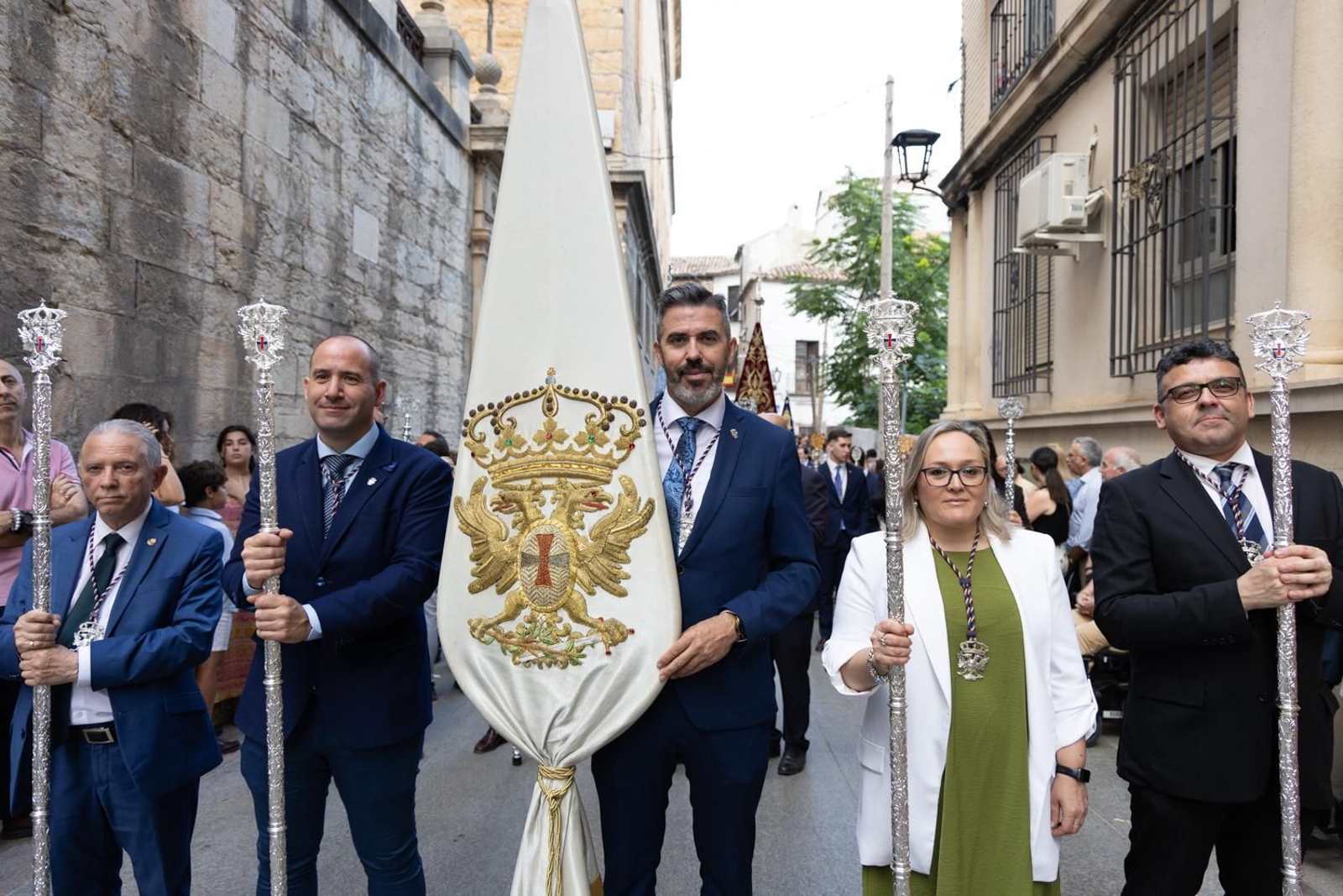Así ha procesionado la Virgen de la Capilla por Jaén en su día grande.