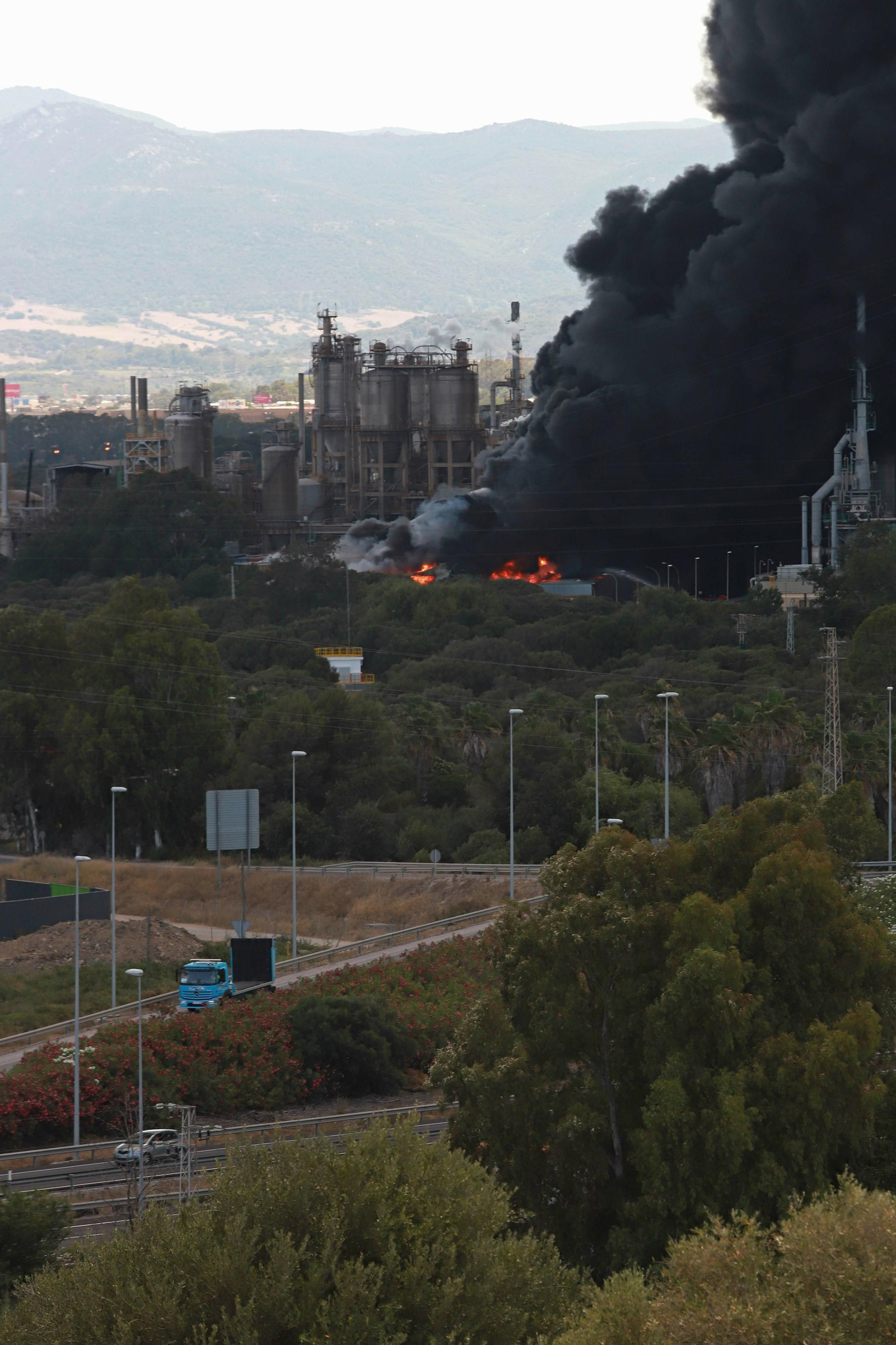 Incendio en la fábrica de Indorama