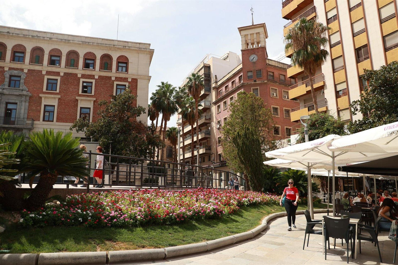 Imagen de archivo de la Plaza de la Constitución, donde fue interceptado el joven. Imagen de archivo de la Plaza de la Constitución, donde fue interceptado el joven.