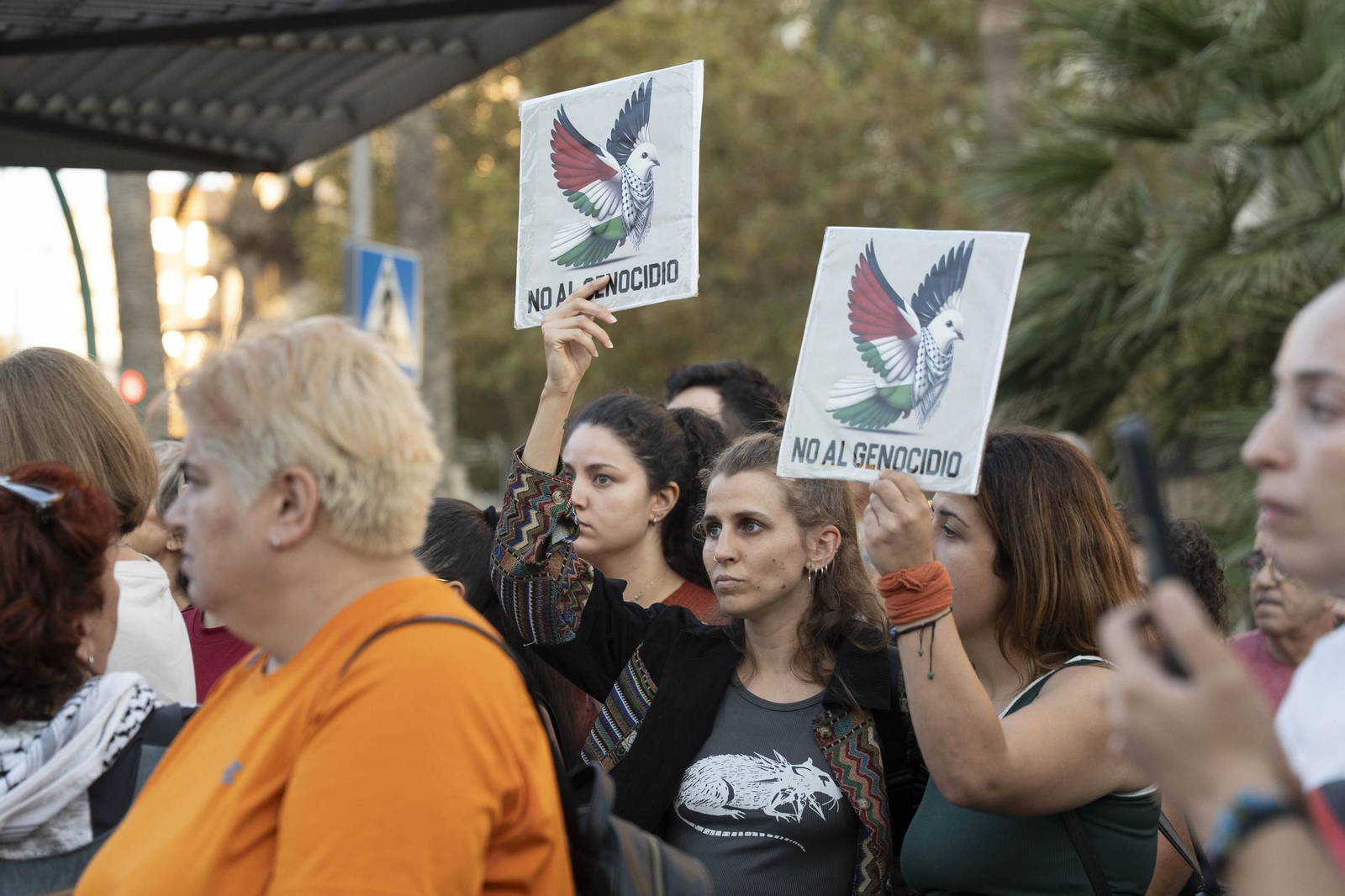 Manifestación convocada por la Plataforma Almería por Palestina