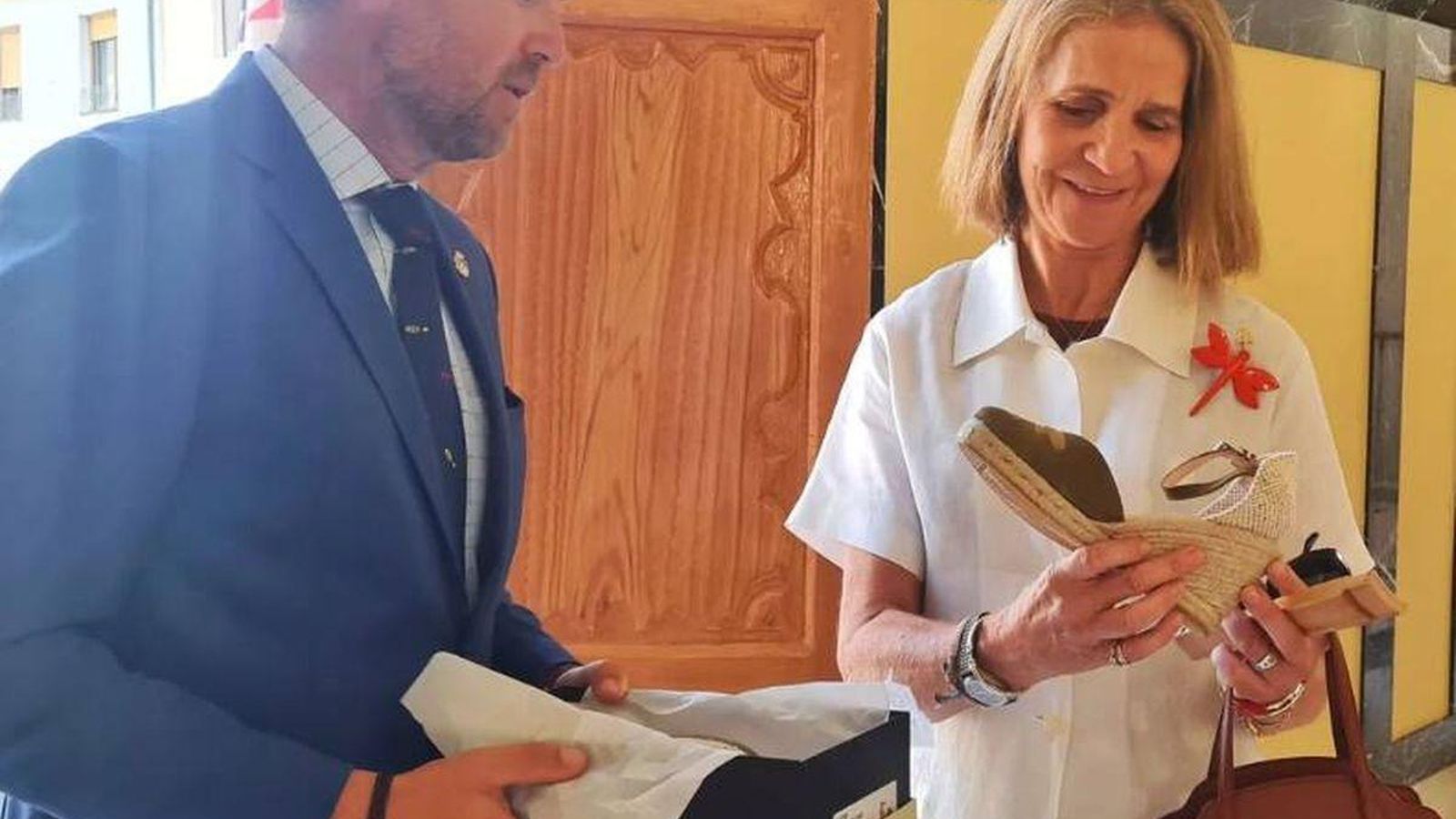 Doña Elena en un acto el pasado verano