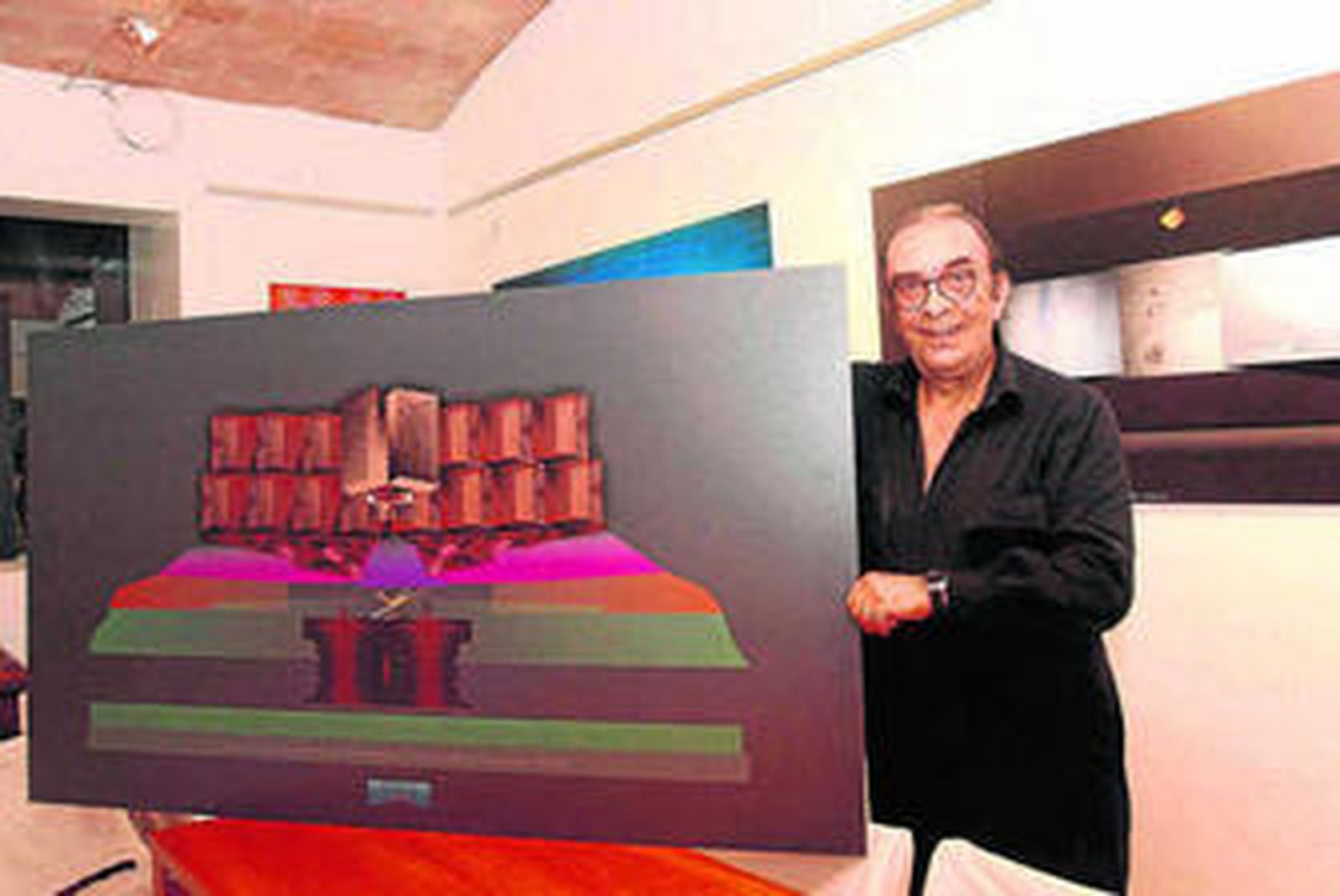 El pintor Jorge Aguilera expuso dentro y fuera de España.