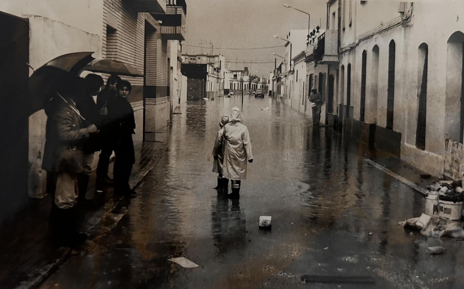 Efectos del temporal e inundaciones de enero de 1996 en Huelva.