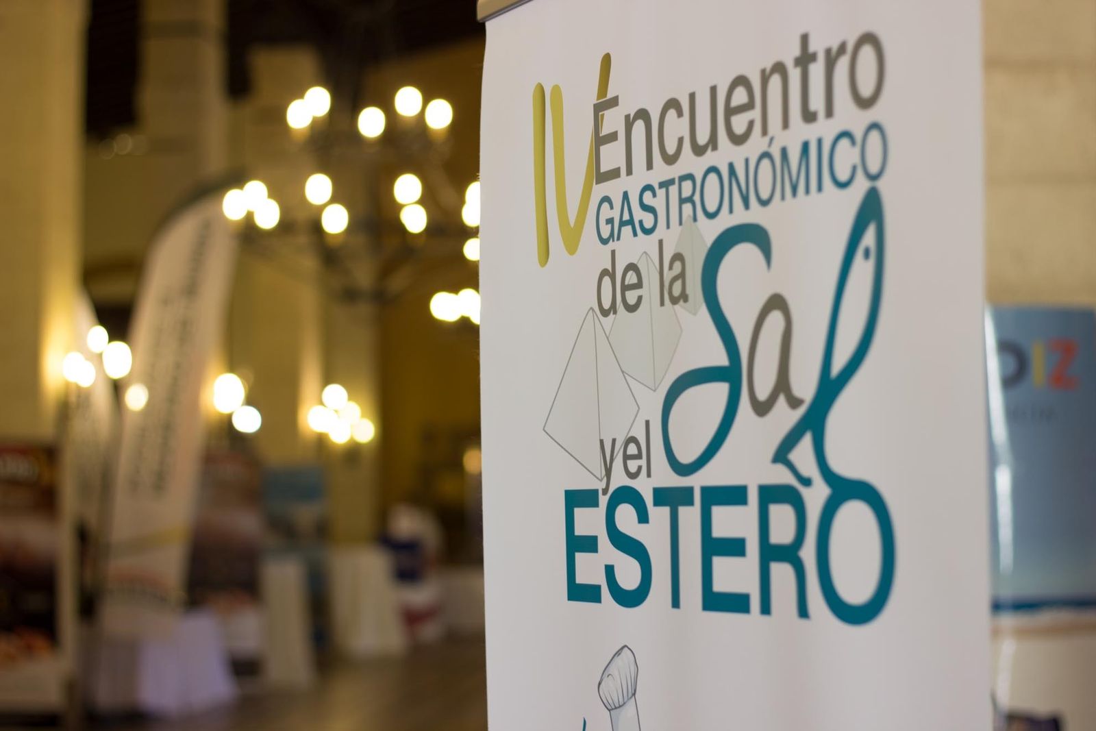 Cartel del Encuentro Gastronómico de la sal y el estero.