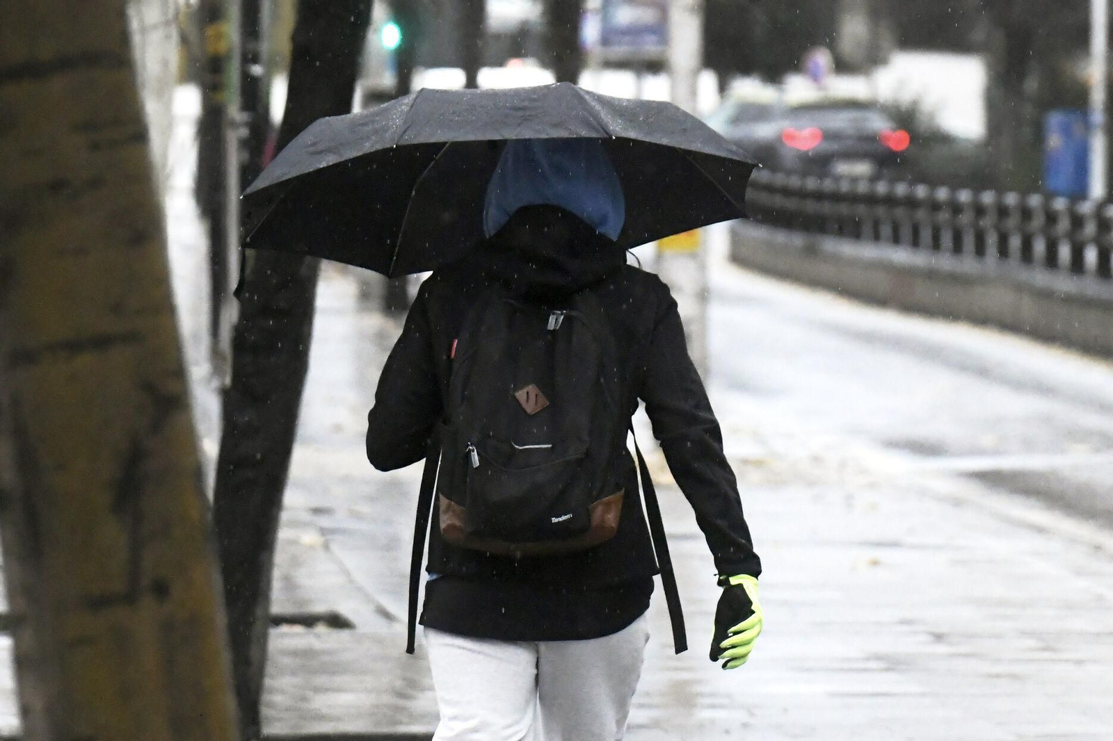 Imagen de archivo de lluvia en Granada.