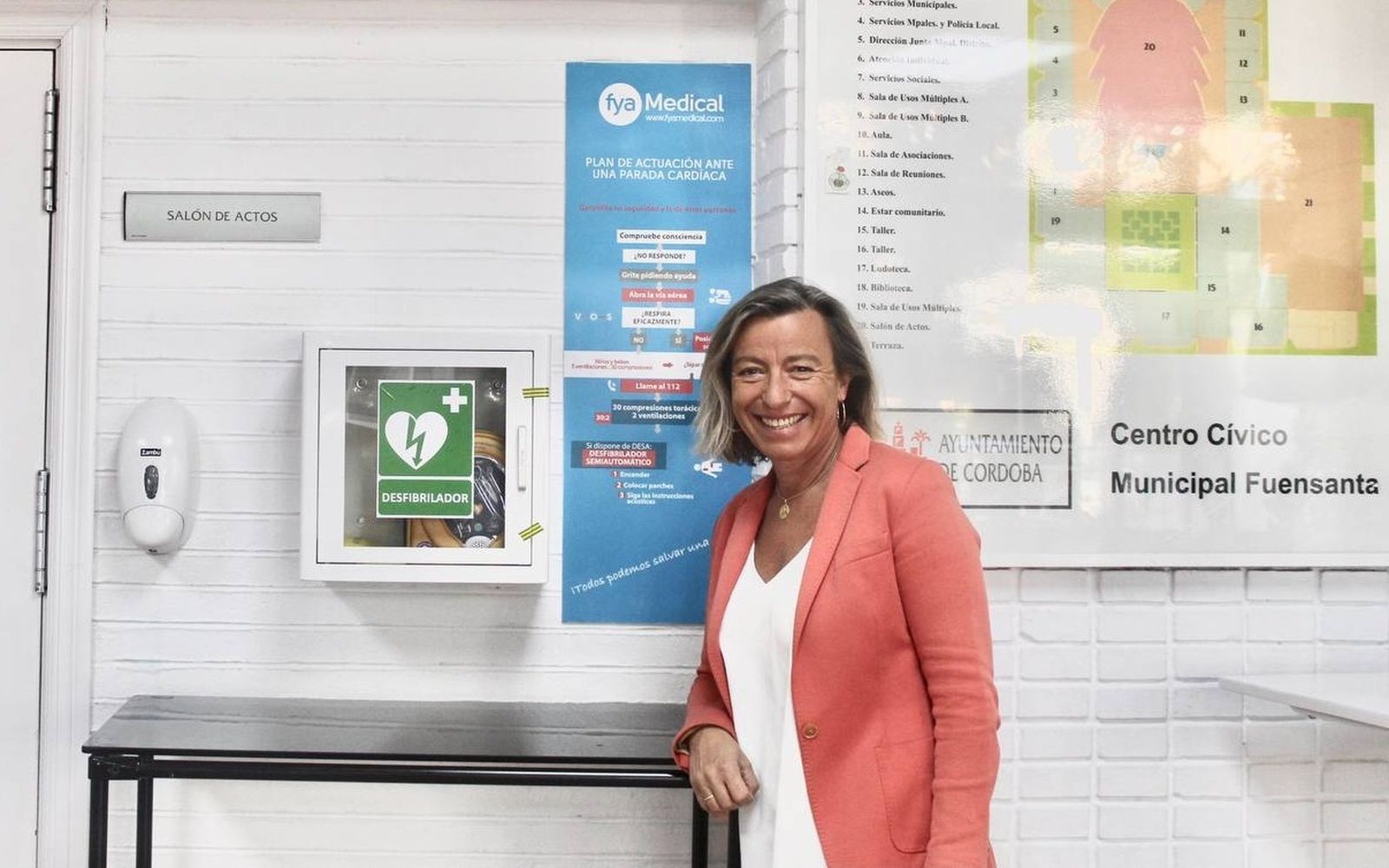 Isabel Albás, en el Centro Cívico Fuensanta.