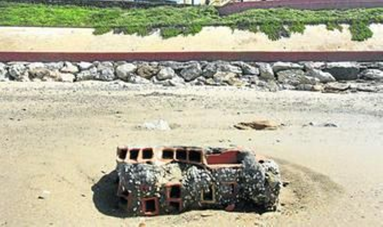 Imagen del estado actual de la playa de Santa María del Mar.
