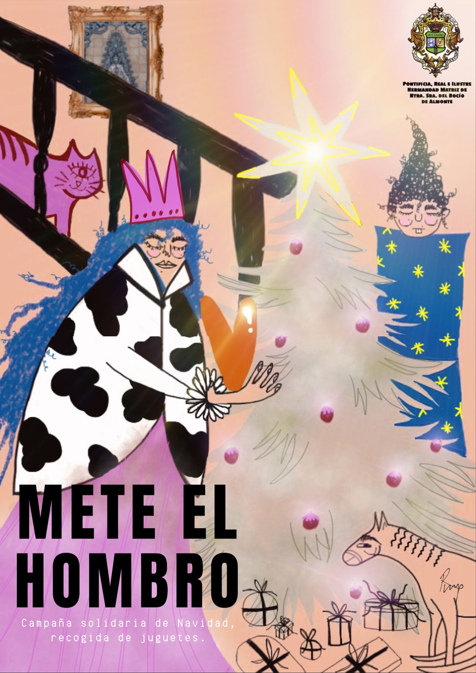 Cartel de la campaña solidaria 'Mete el hombro'