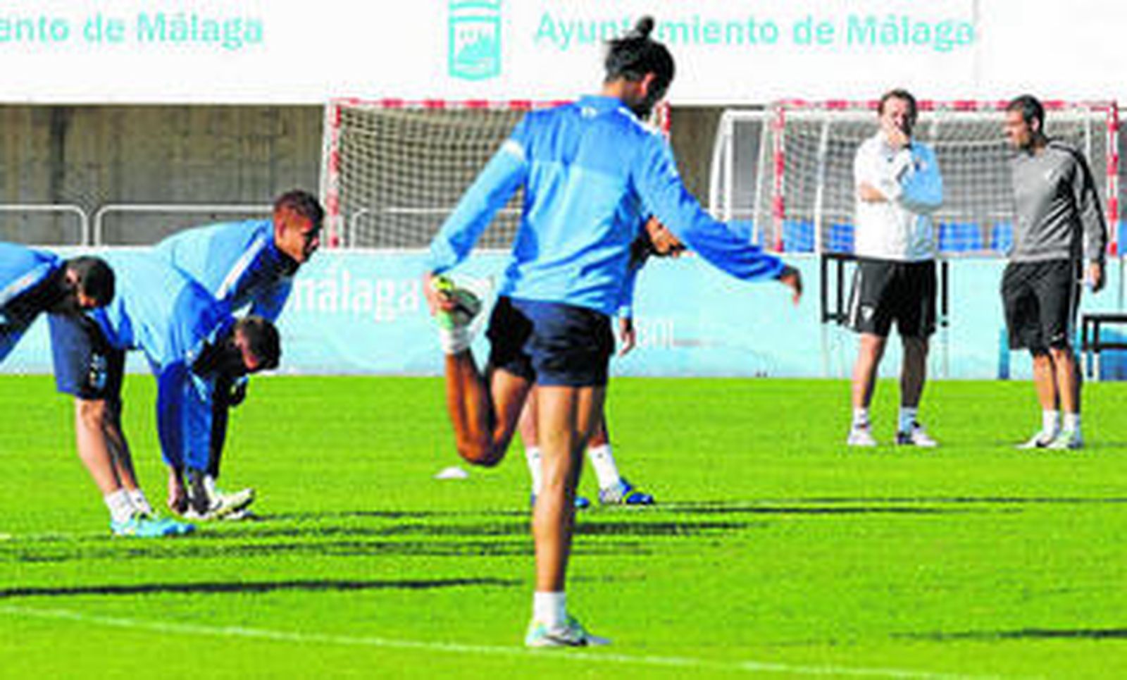 Schuster y los suyos, en un entrenamiento reciente.