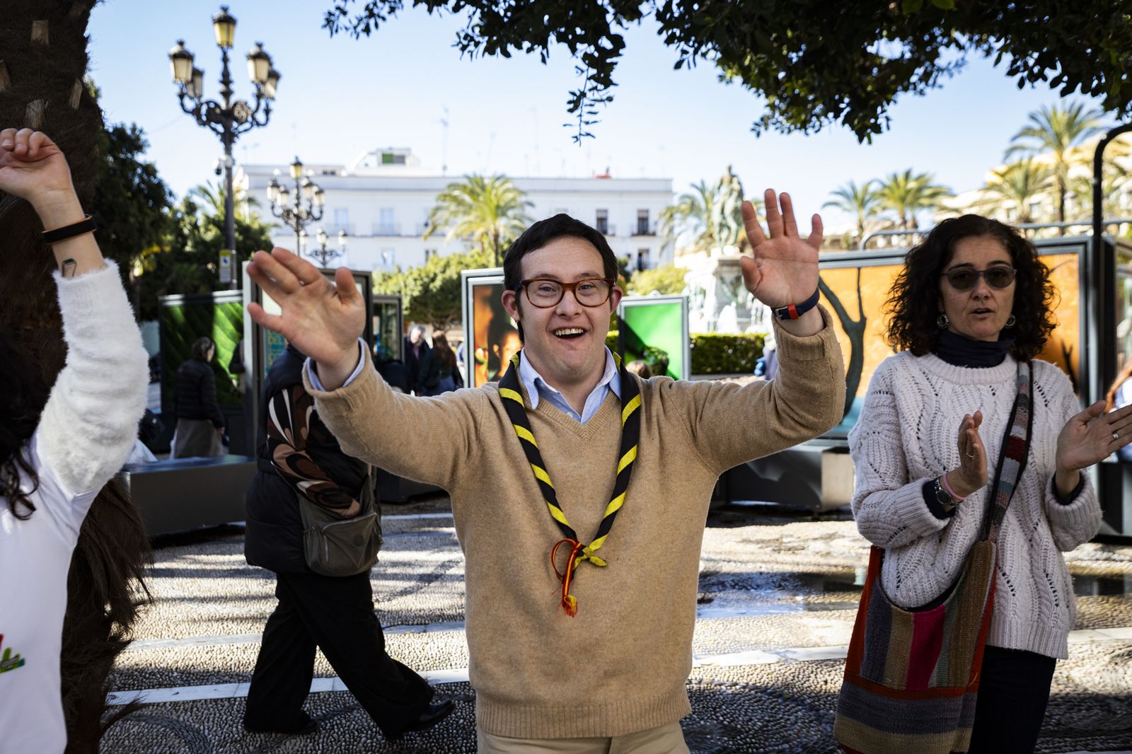 Imágenes de la marcha solidaria de las asociaciones de enfermedades raras en Jerez