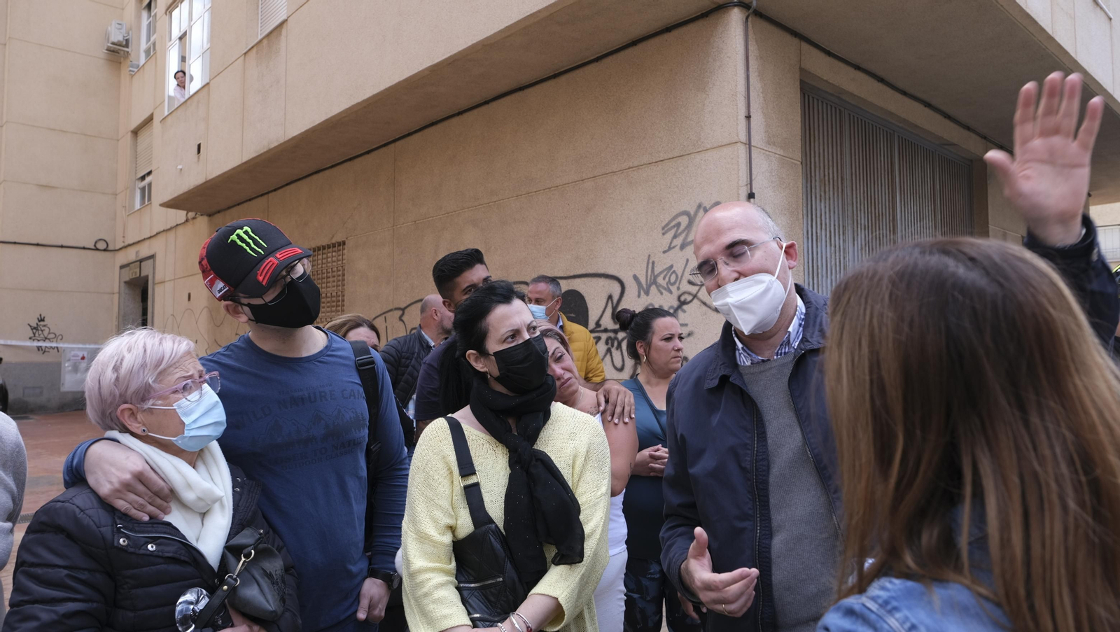 Imágenes de la vivienda con daños en el Tagarete. Almería