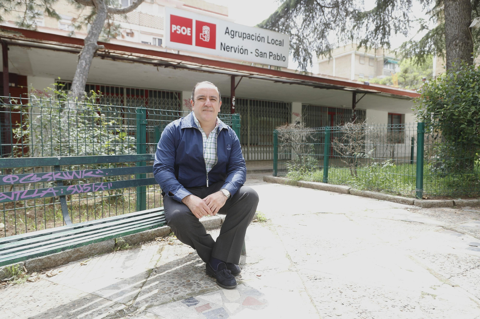 Francisco Páez, secretario geneneral de la agrupación Nervión-San Pablo, esta semana.