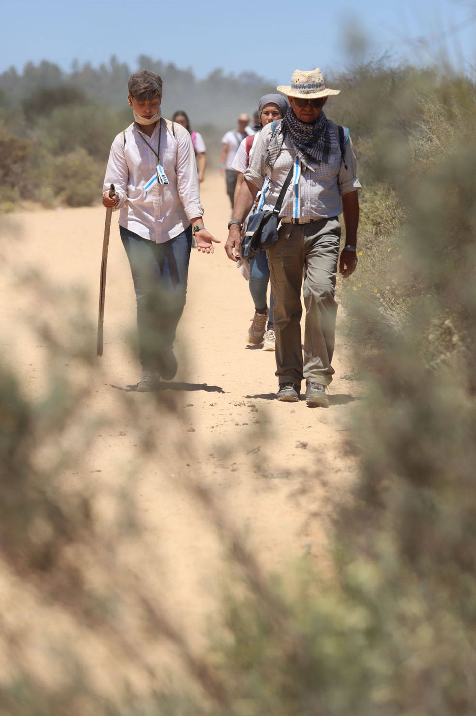 Imágenes de la Hermandad del Rocío de Huelva en el camino