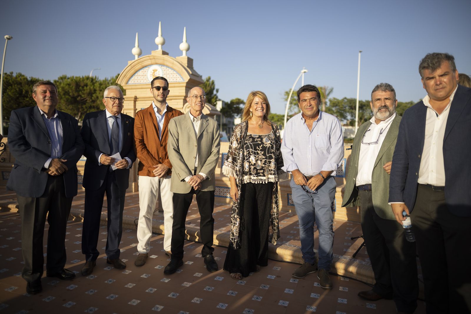 Imágenes de la inauguración De la Fuente de las Naciones en el Paseo de la Ría