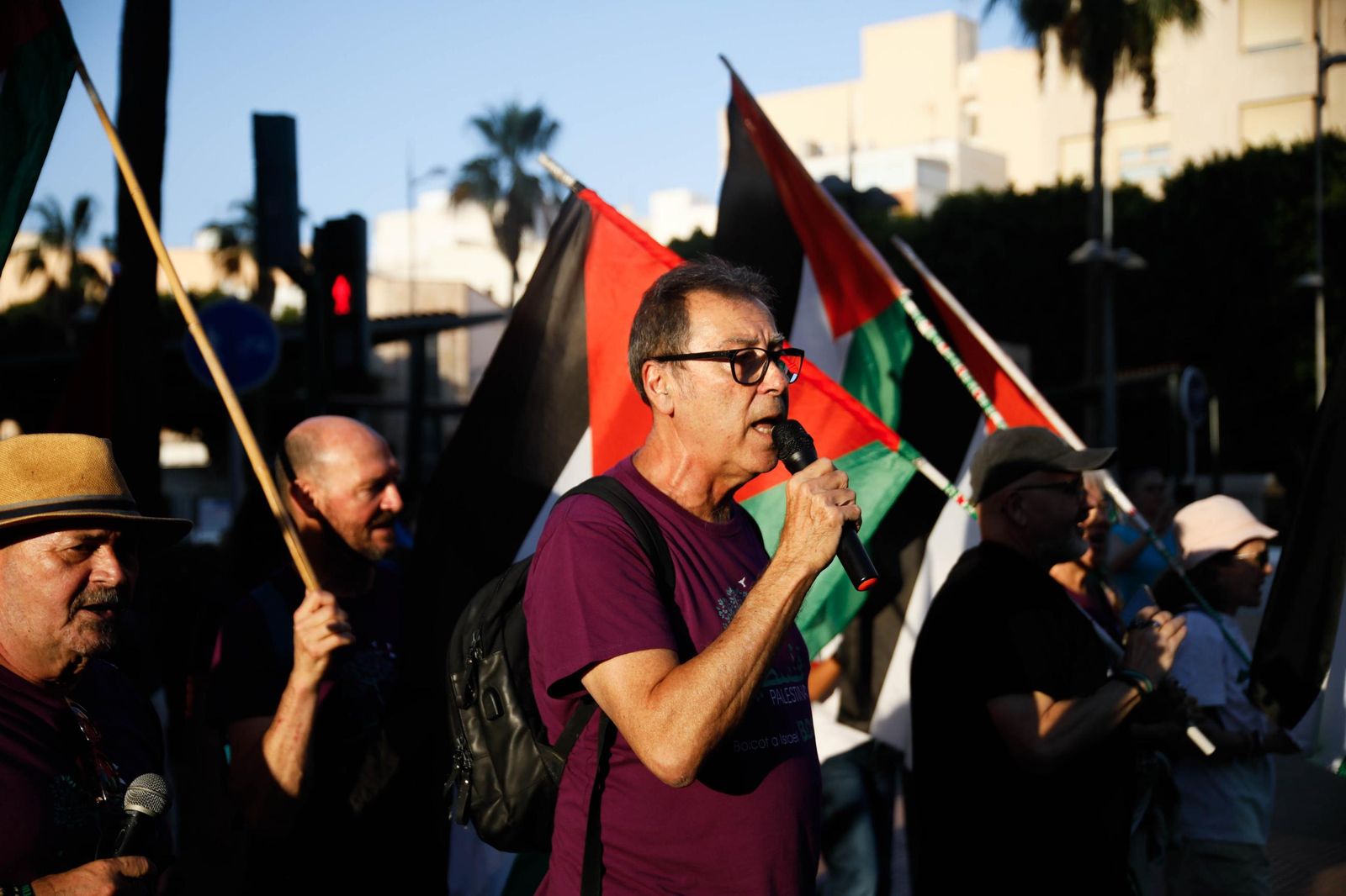 Imágenes de la manifestación en Almería por el genocidio en Palestina