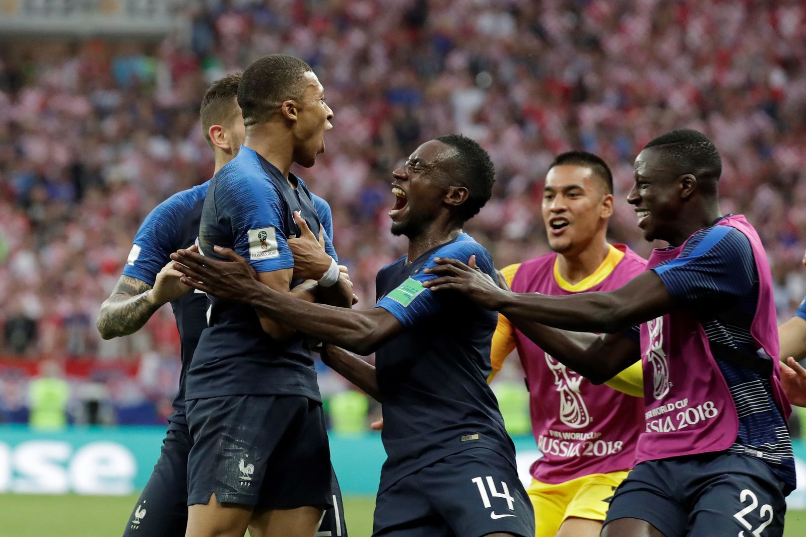 El Francia-Croacia de la final del Mundial de Rusia, en imágenes