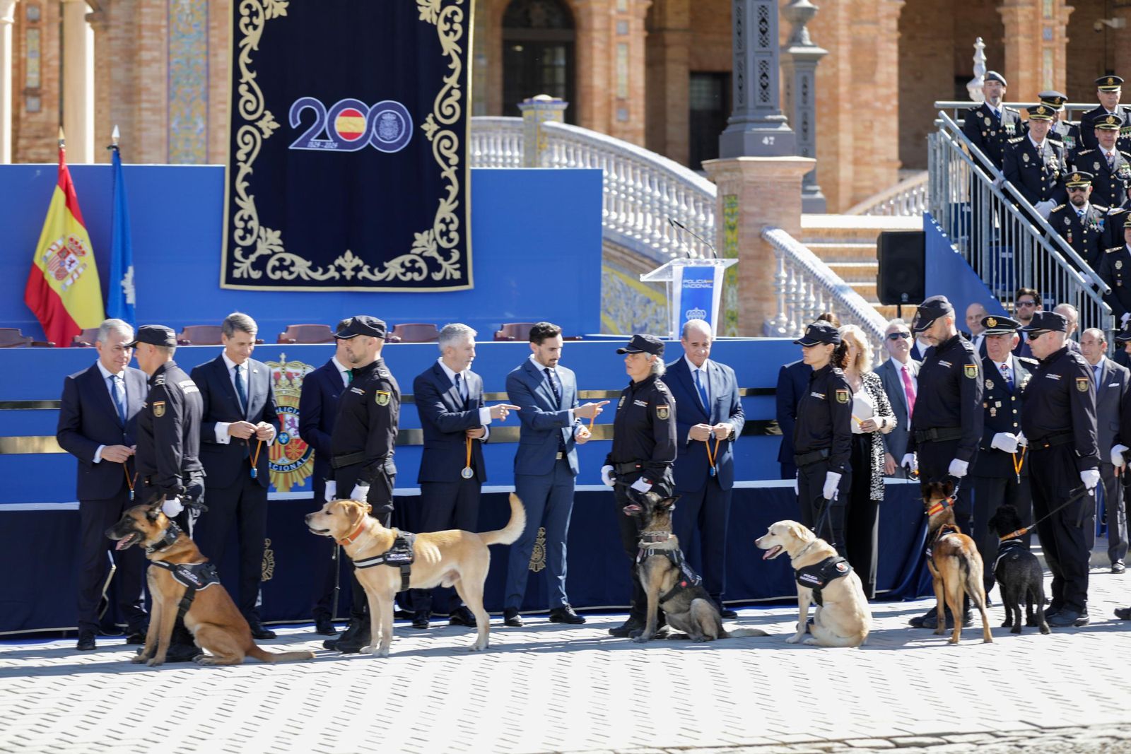 Plaza de España. Día de la Policía Nacional