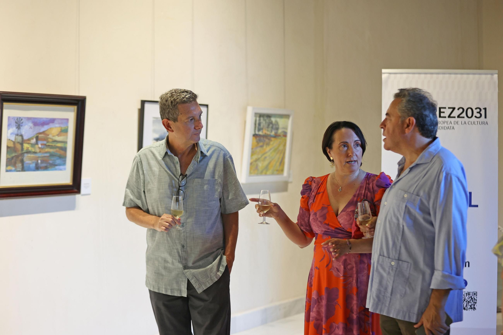 Imágenes de la exposición 'Esencias que unen' a Haro y Jerez