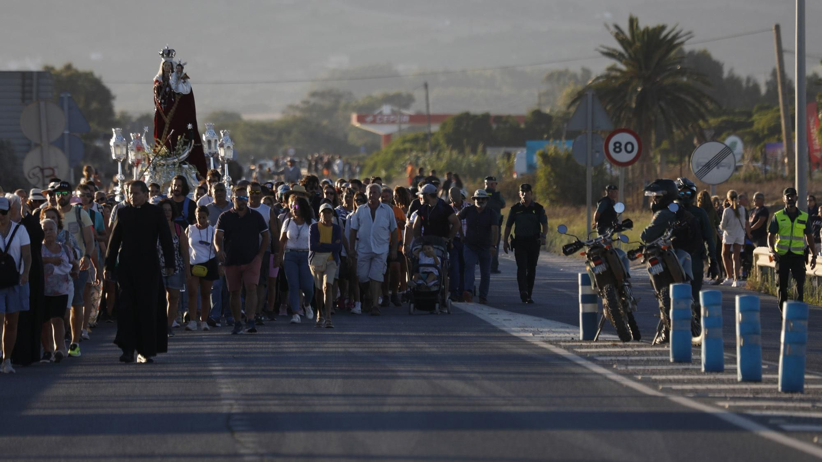 Las fotos de la llegada de la Virgen de la Luz a Tarifa
