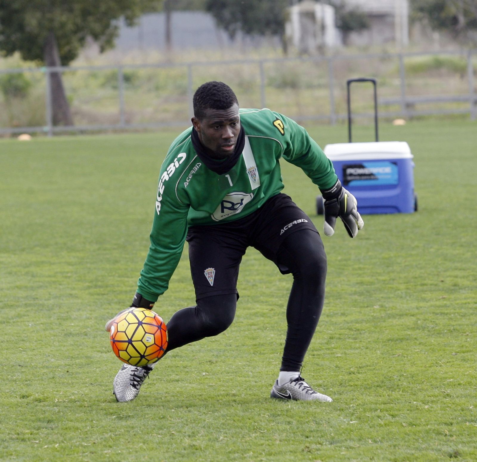 Razak, durante un entrenamiento de esta temporada.