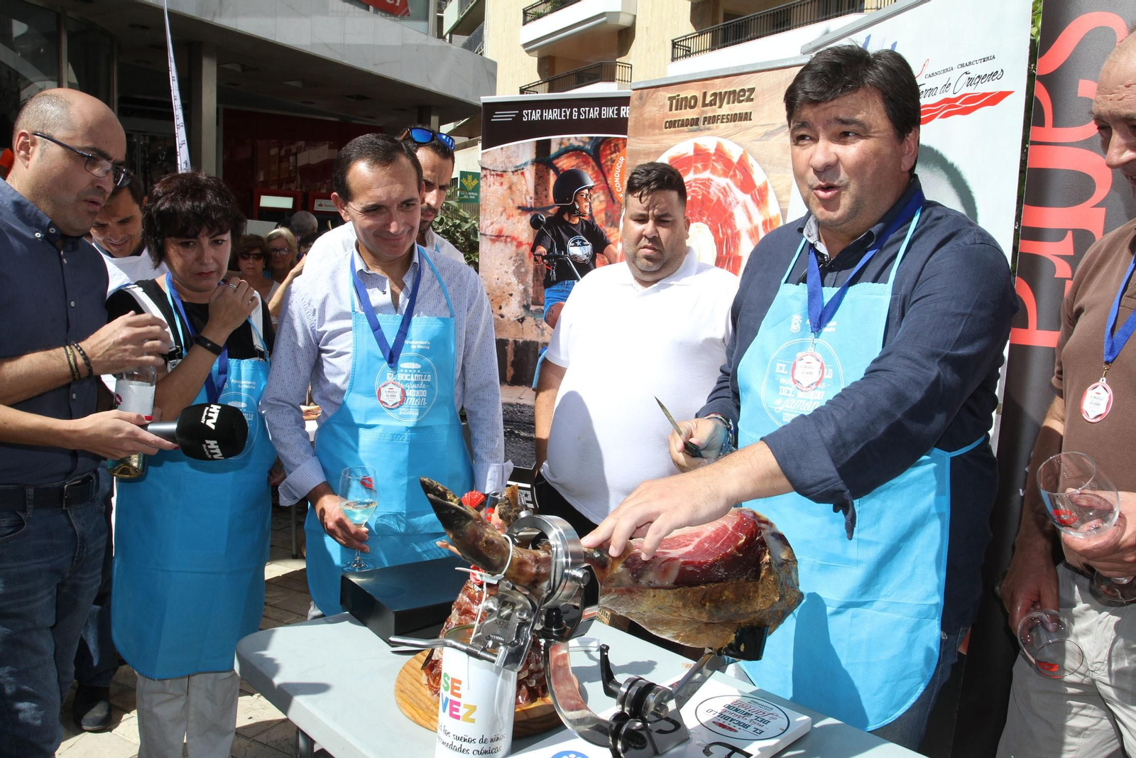 Record Guinnes del bocadillo de jamón mas grande del mundo, en Huelva