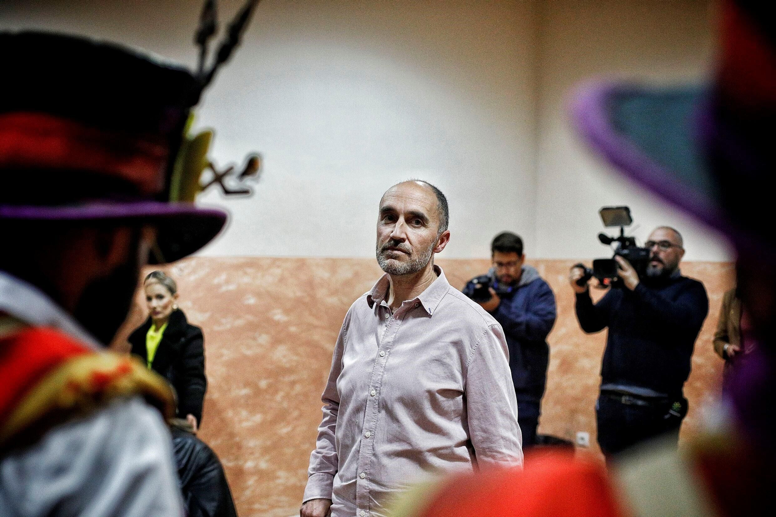 Comparsa 'El paseíto' en camerinos.