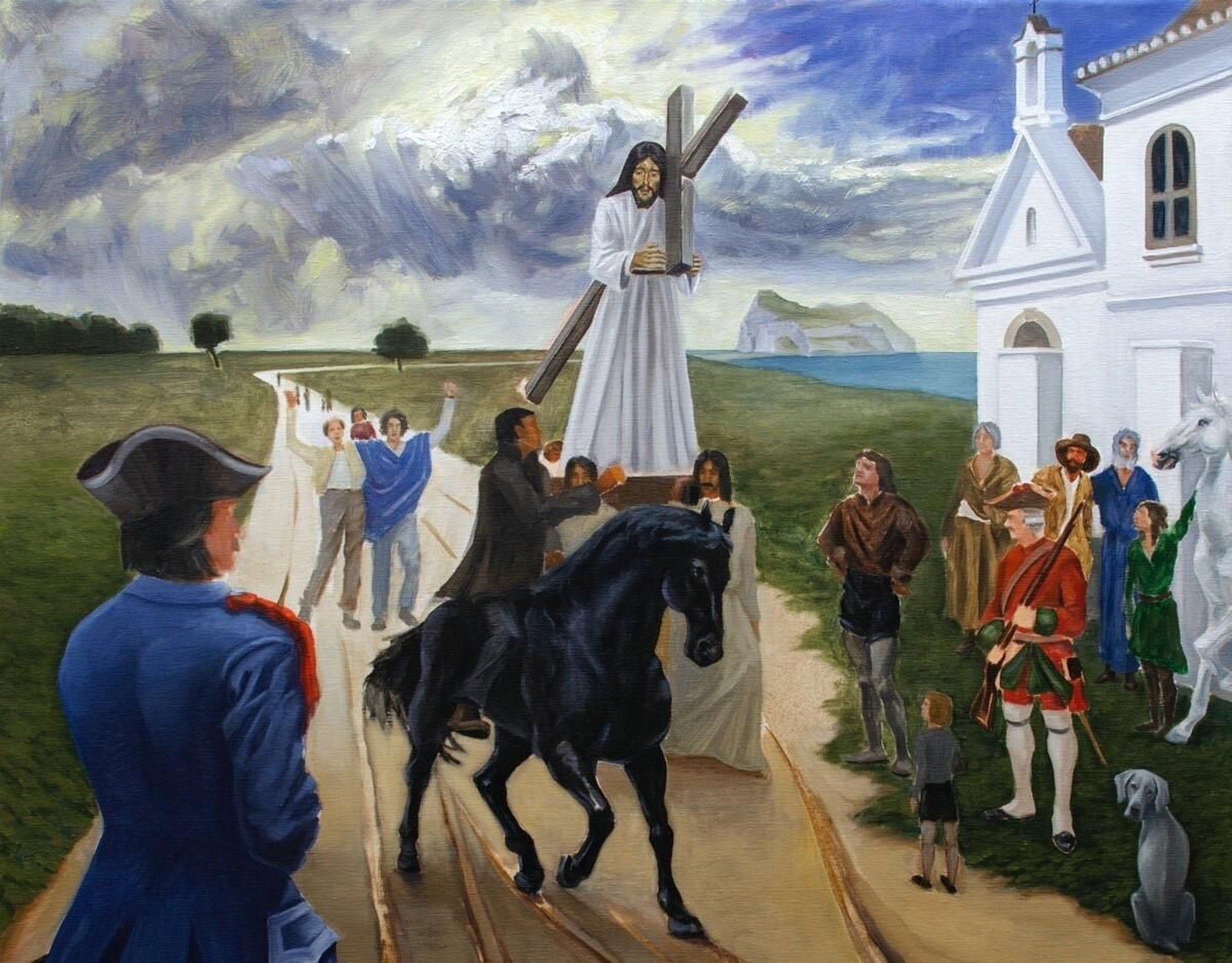 Parte del cartel de la procesión extraordinaria.