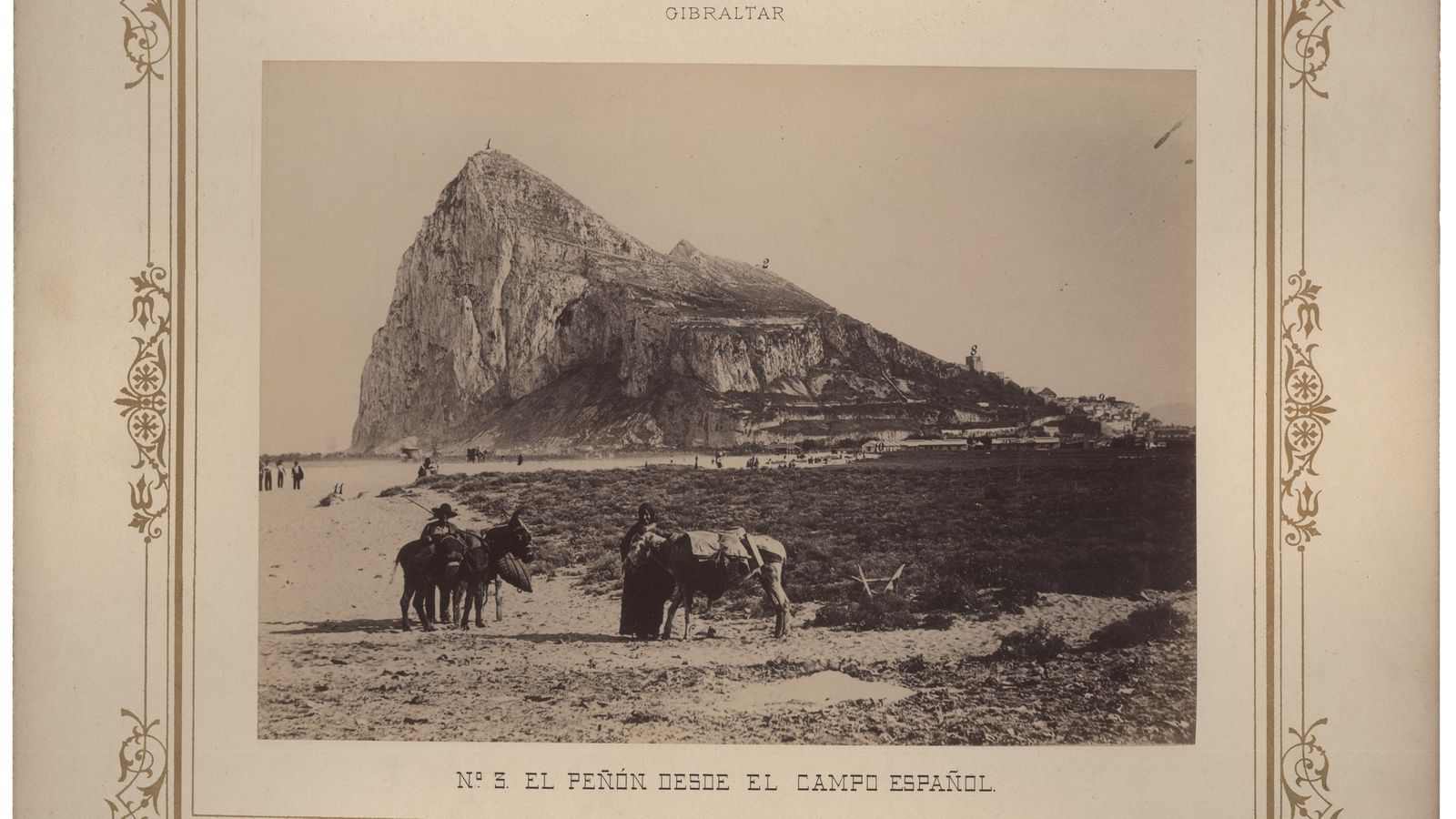 Una de las fotografías de la colección relativa a Gibraltar.