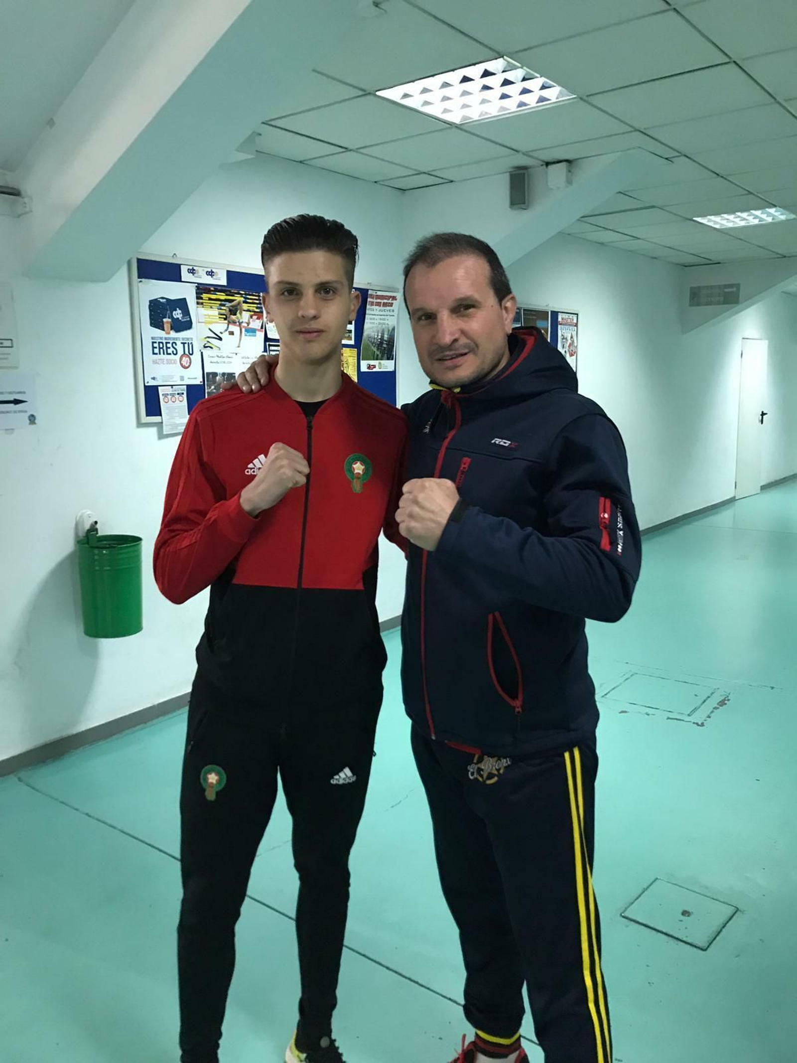 El barreño Ismael Aftat, junto a Javi Castillejo El barreño Ismael Aftat, junto a Javi Castillejo