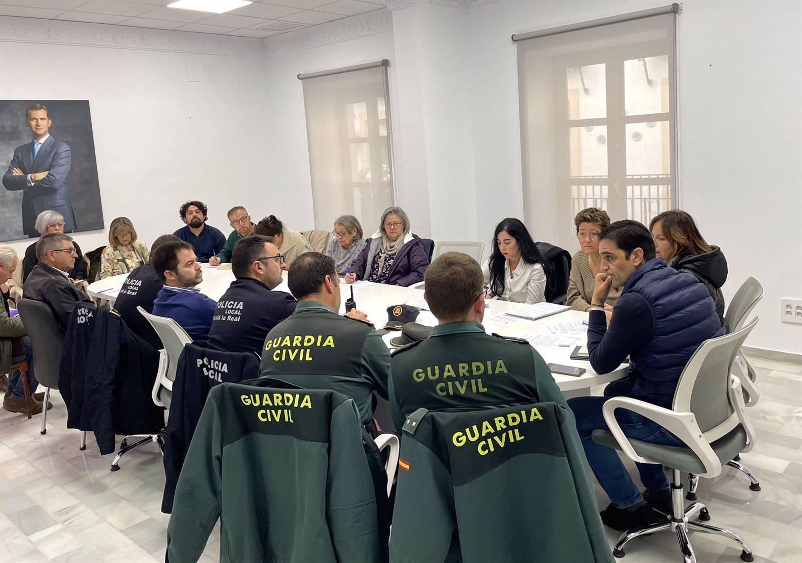 Reunión para establecer el dispositivo de acogida.