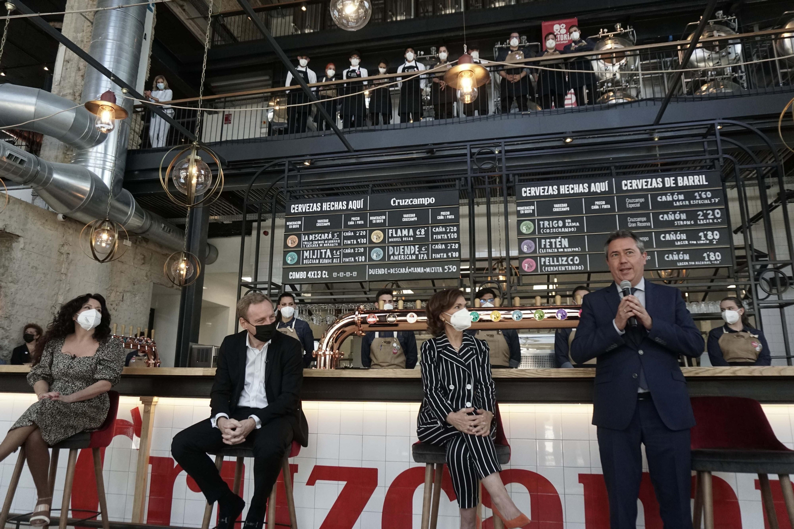 Las imágenes de la inauguración de La Factoría de Cruzcampo