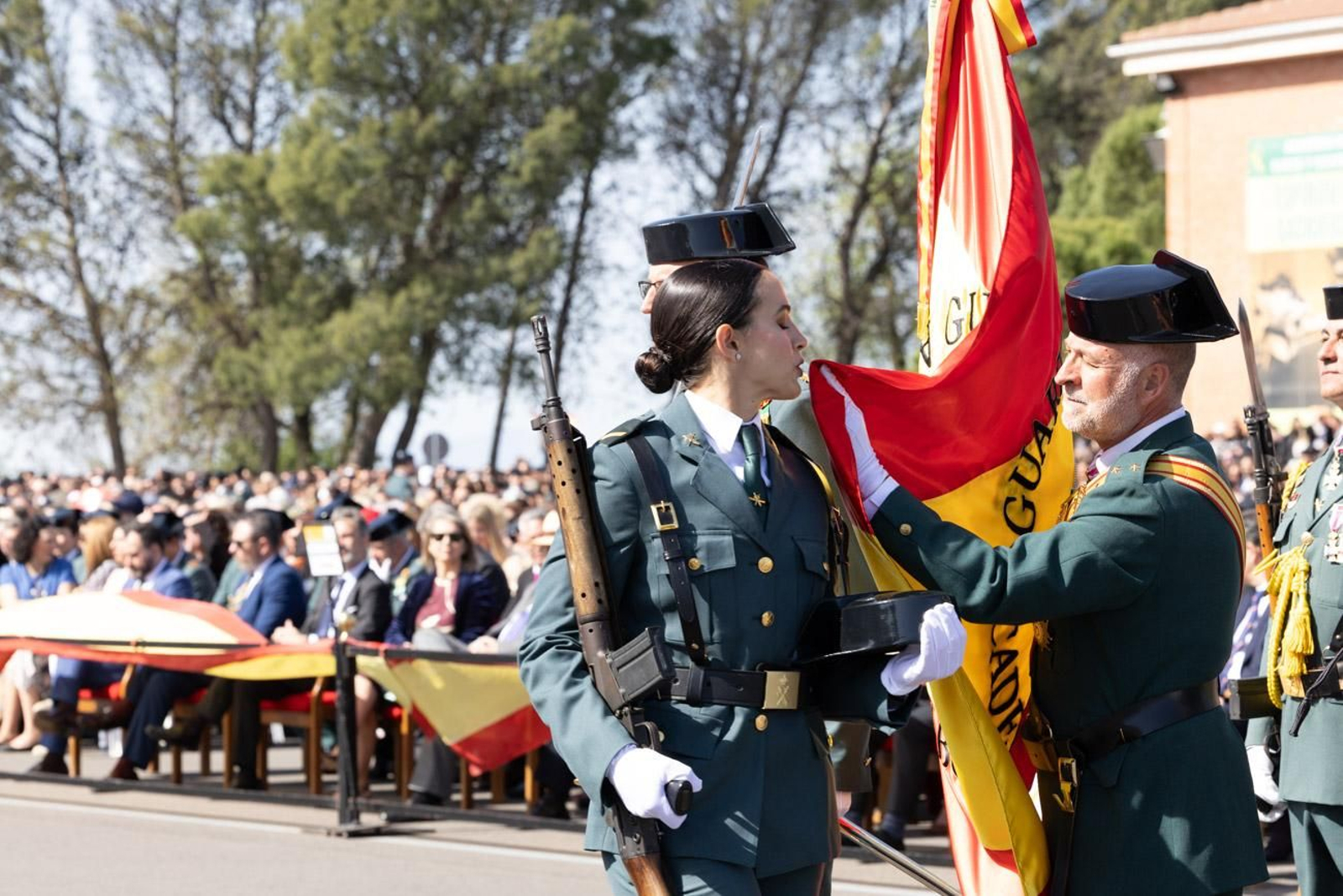 Jura de bandera de la 130ª promoción de guardias civiles de la Academia de Baeza
