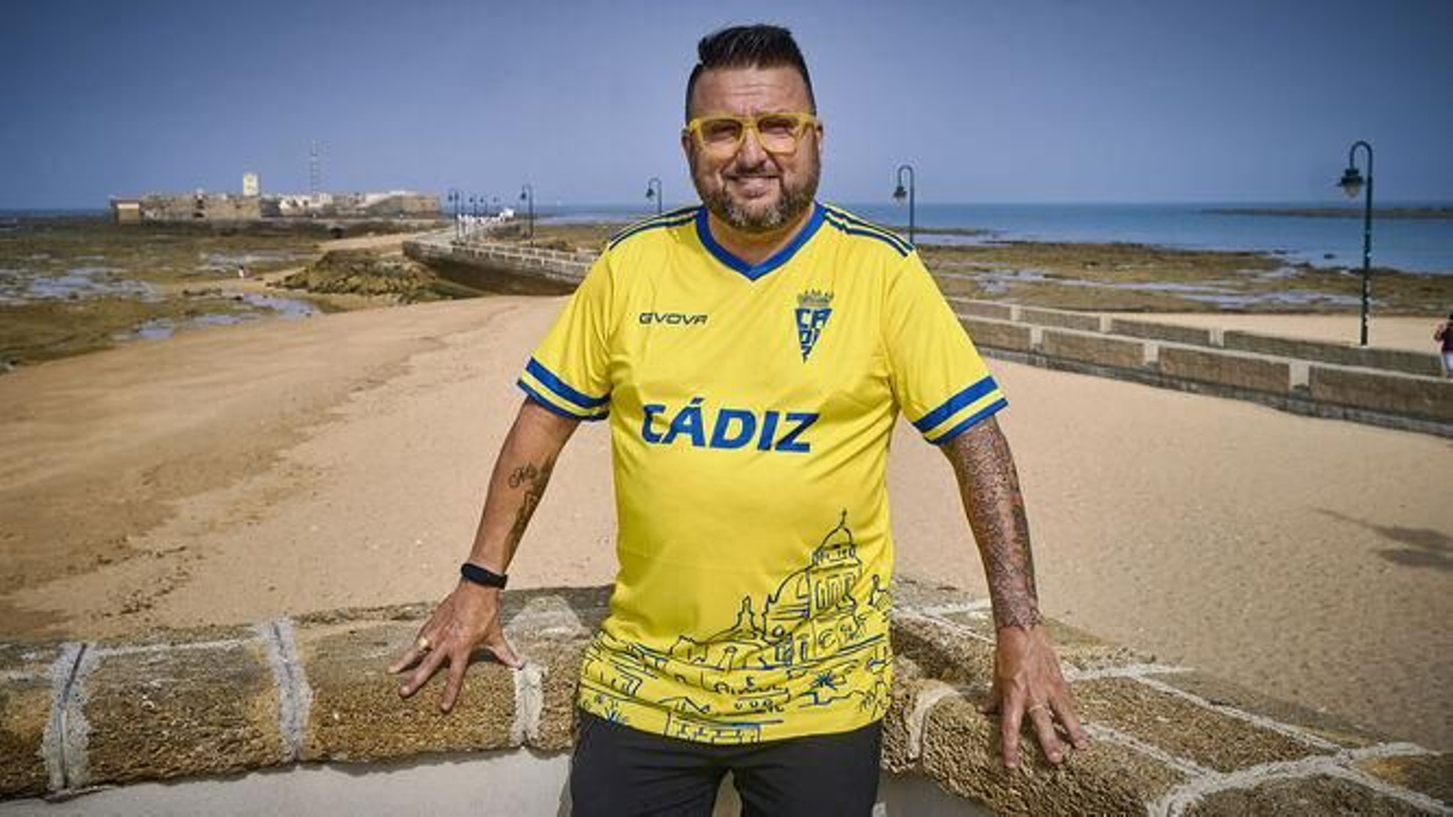 Toni Rodríguez, fotografiado en la playa de La Caleta.