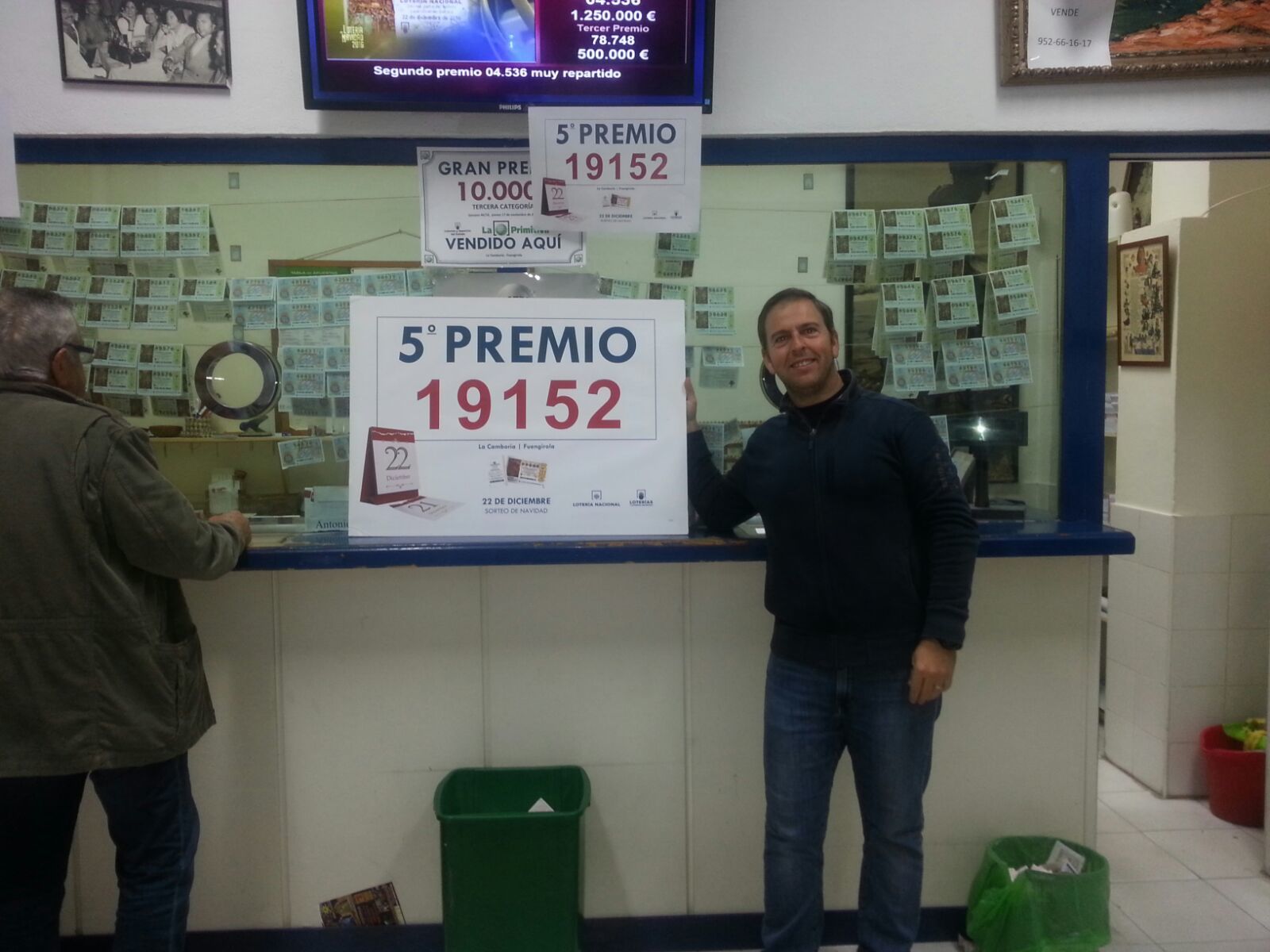 Los premiados en la Lotería de Navidad en Málaga