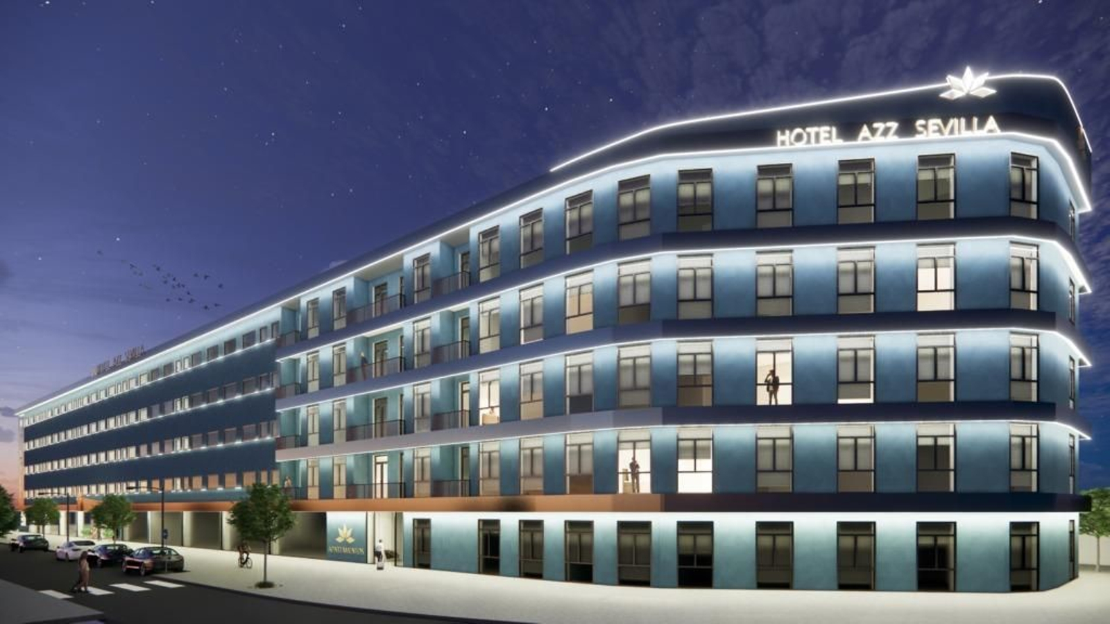 Recreación del hotel de cuatro estrellas que se levantará en la calle Via Apia.