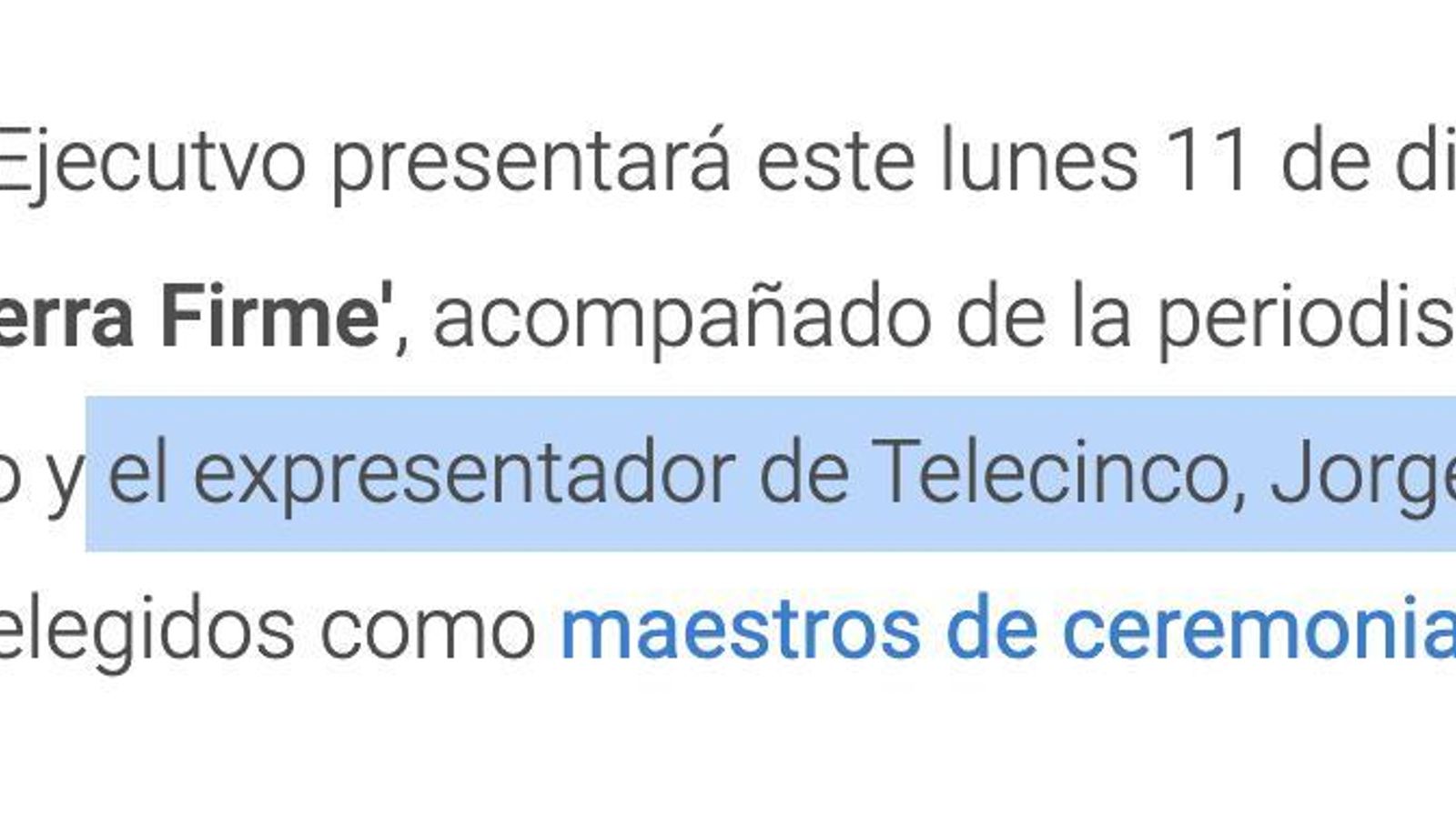 Fragmento de la web de Informativos Telecinco