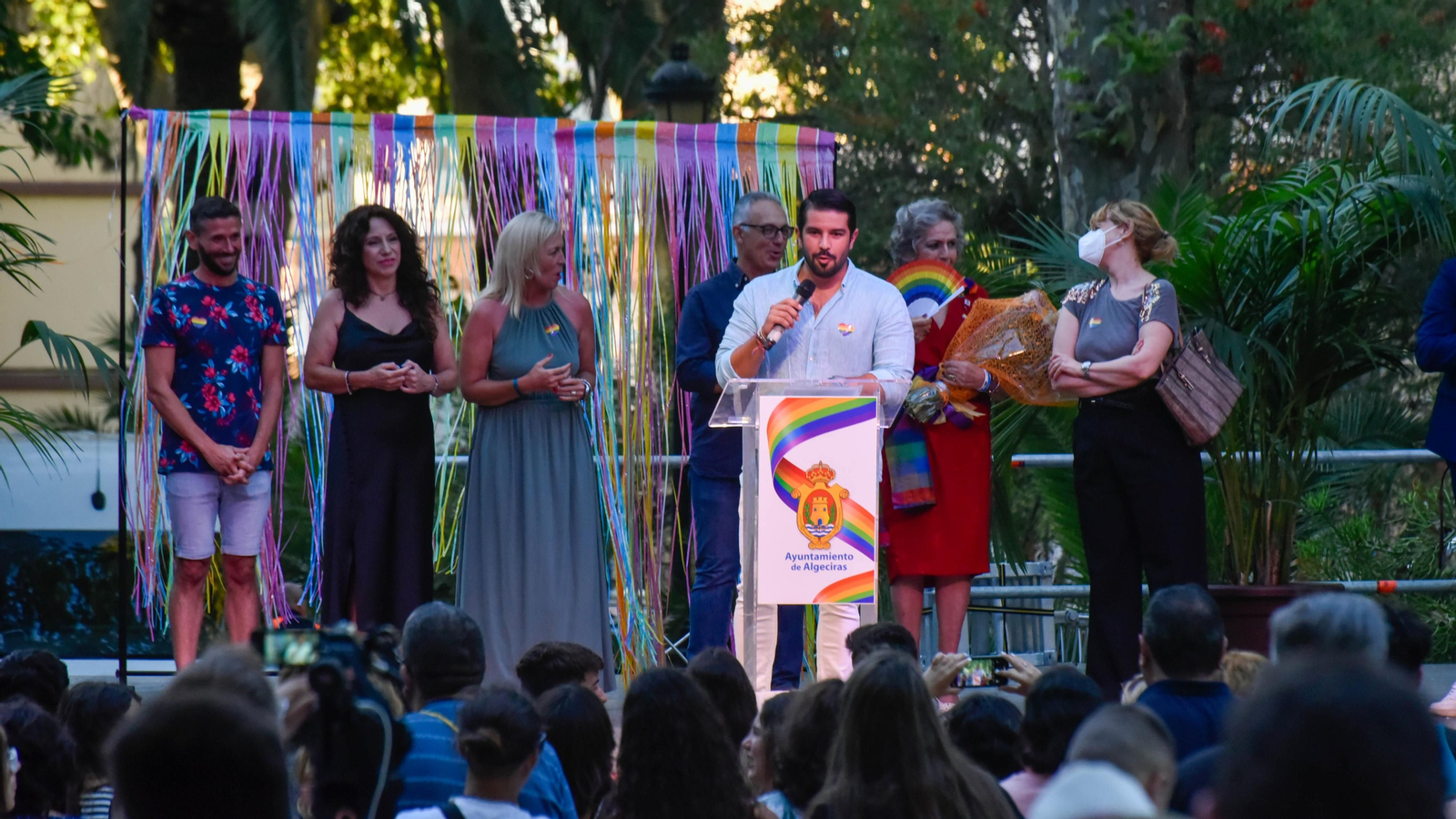 Fotos de la celebración del Orgullo LGTBI en Algeciras con Manolita Chen
