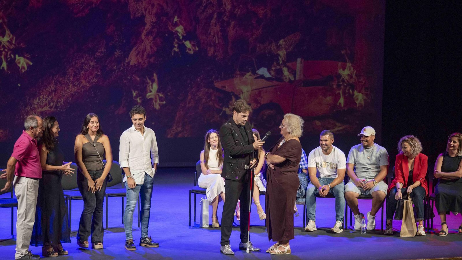 El público fue protagonista en el espectáculo.