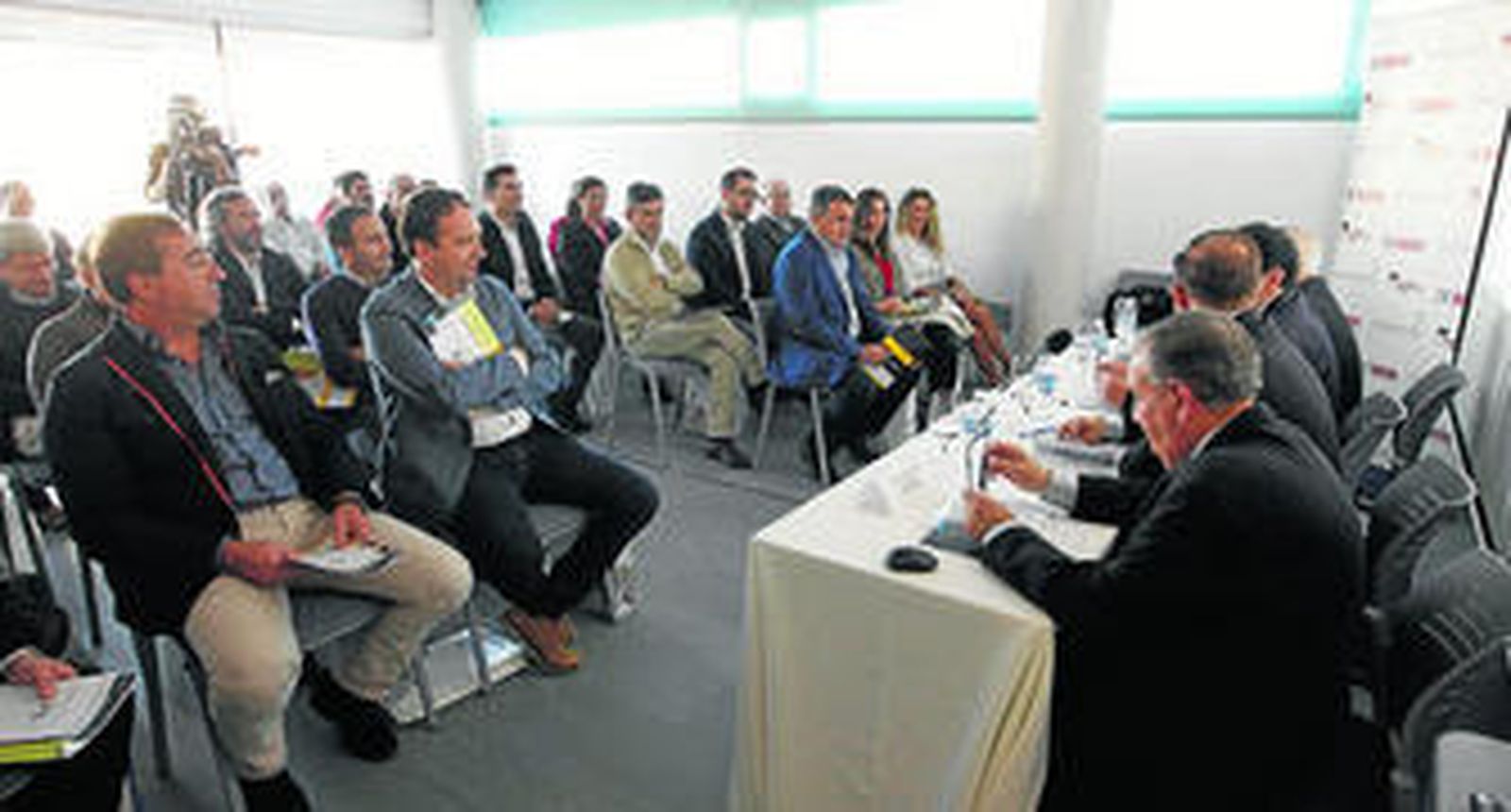 Un momento de la jornada organizada por Construcciones Otero.